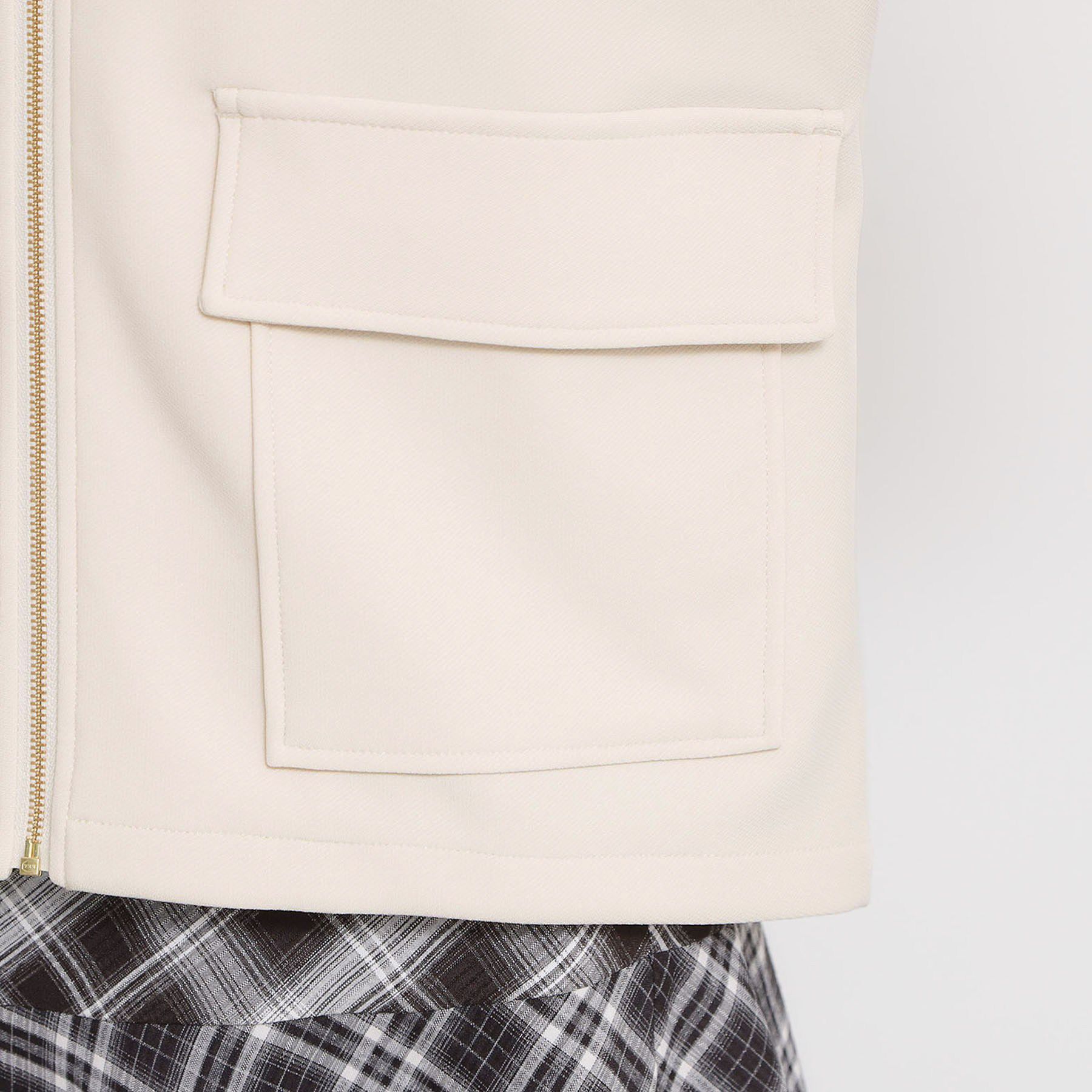 THE SHOP TK「ダンボールカルゼジャケット」|ノーカラージャケット|