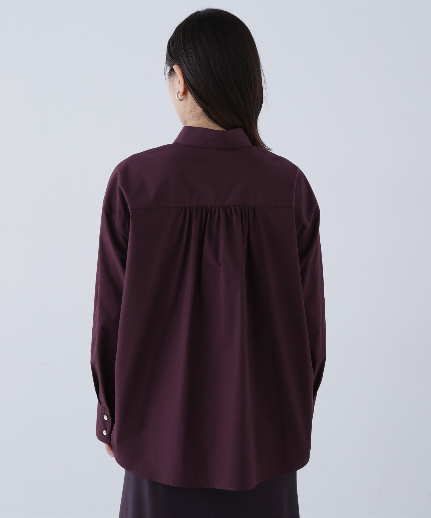  「ゴールドボタンフォルムシャツ」|シャツ・ブラウス|