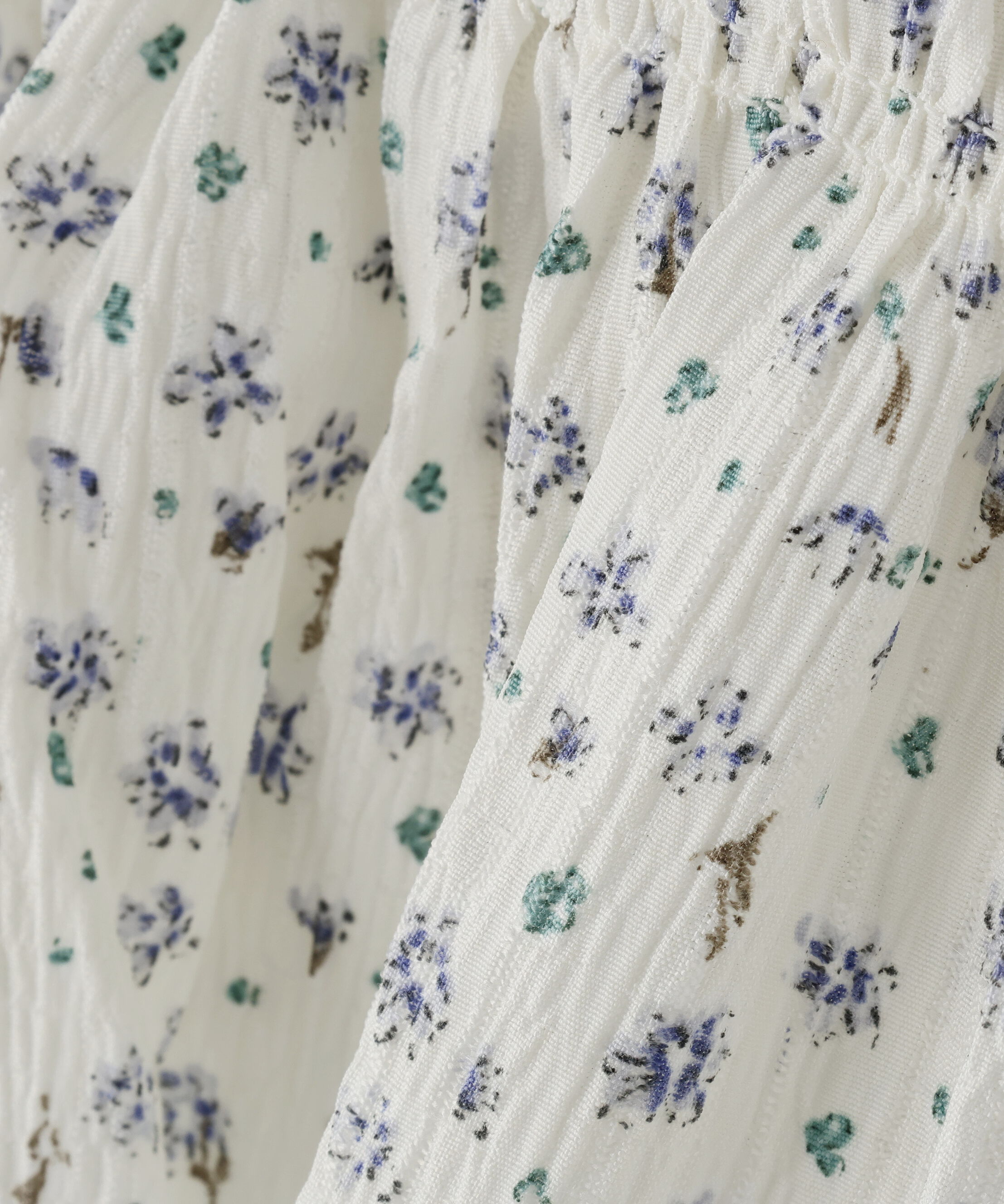  「ミニフラワーシャーリングブラウス」|シャツ・ブラウス|