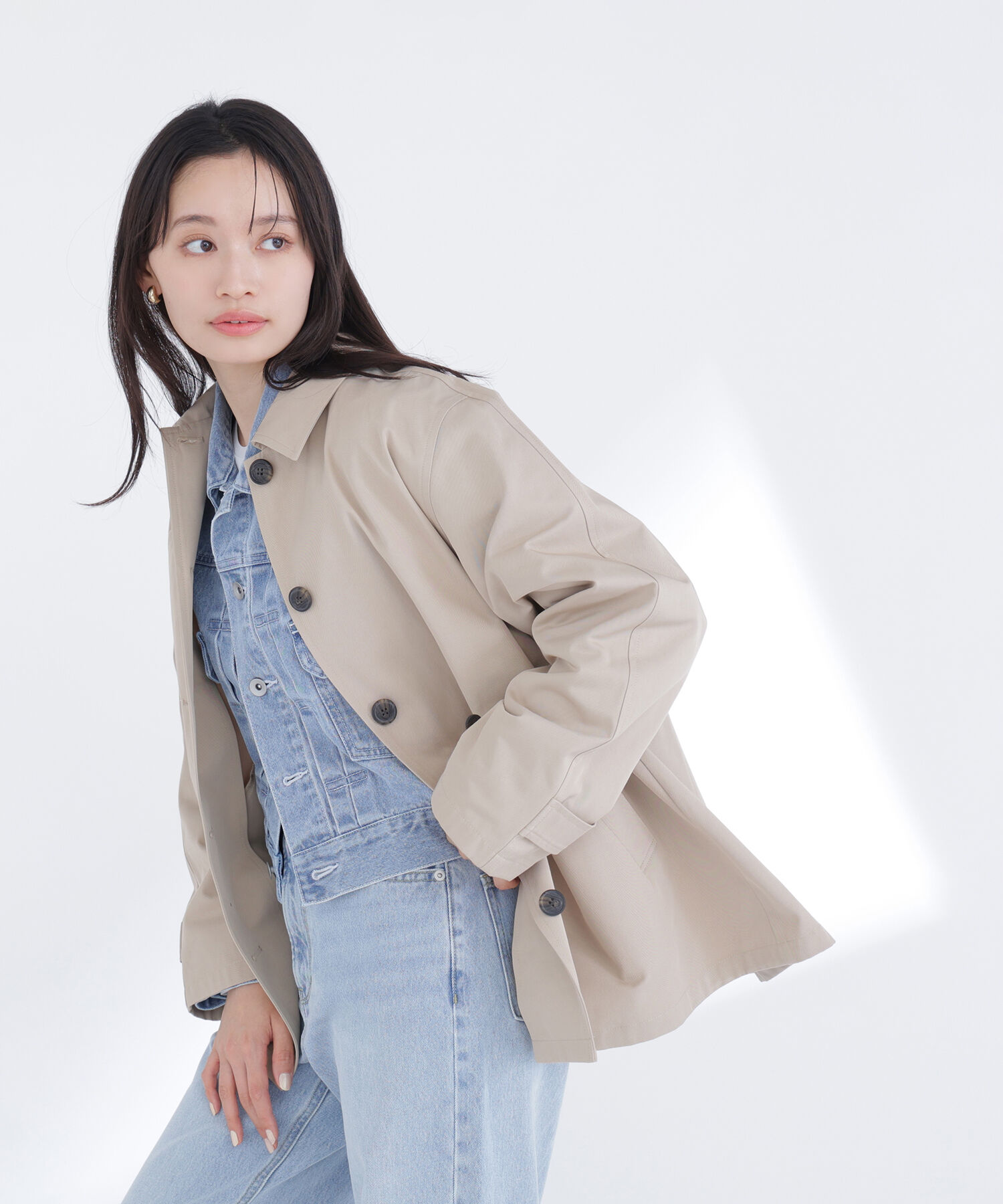  「ショートデニムジャケット」|ブルゾン・スタジャン|