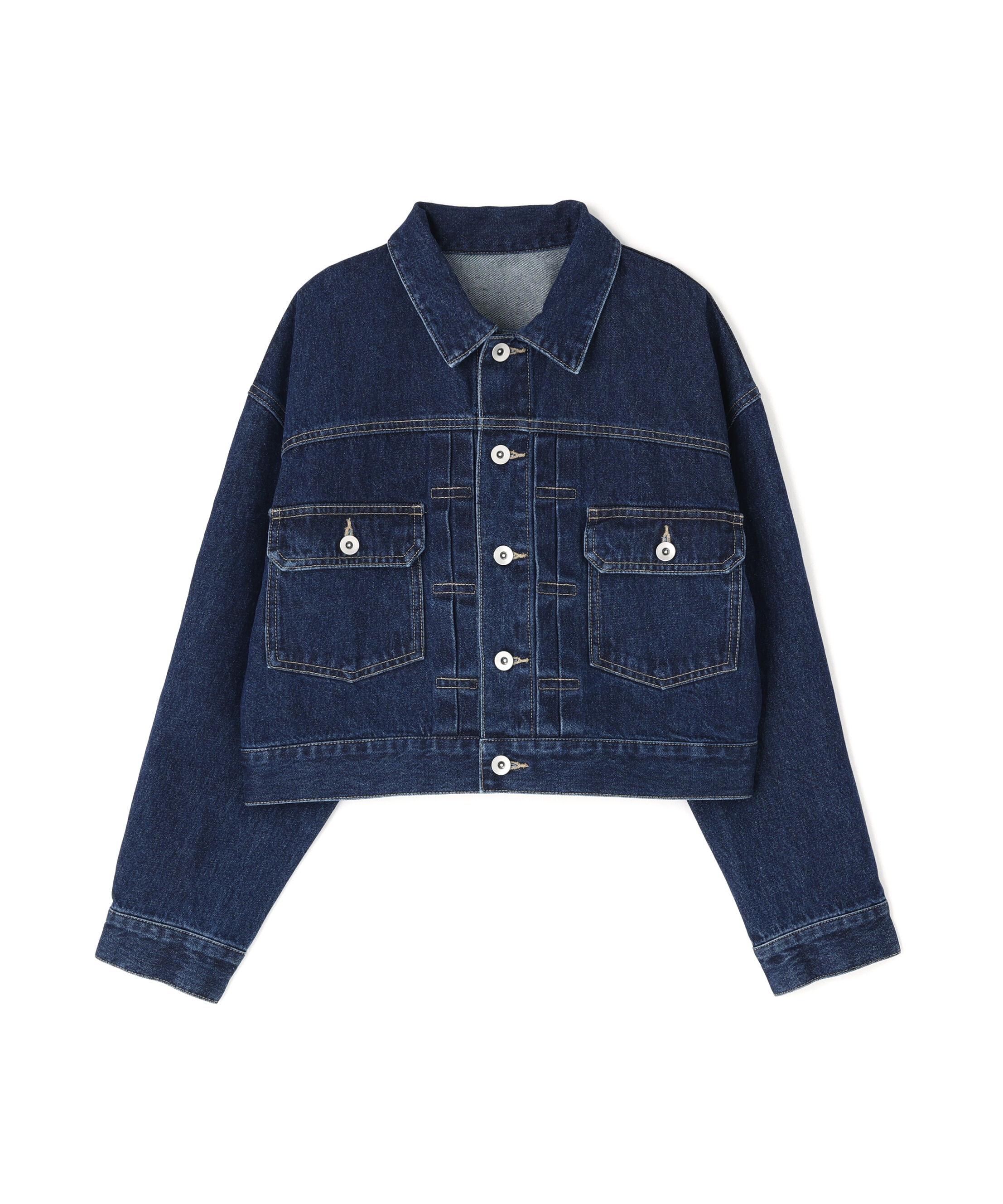  「ショートデニムジャケット」|ブルゾン・スタジャン|