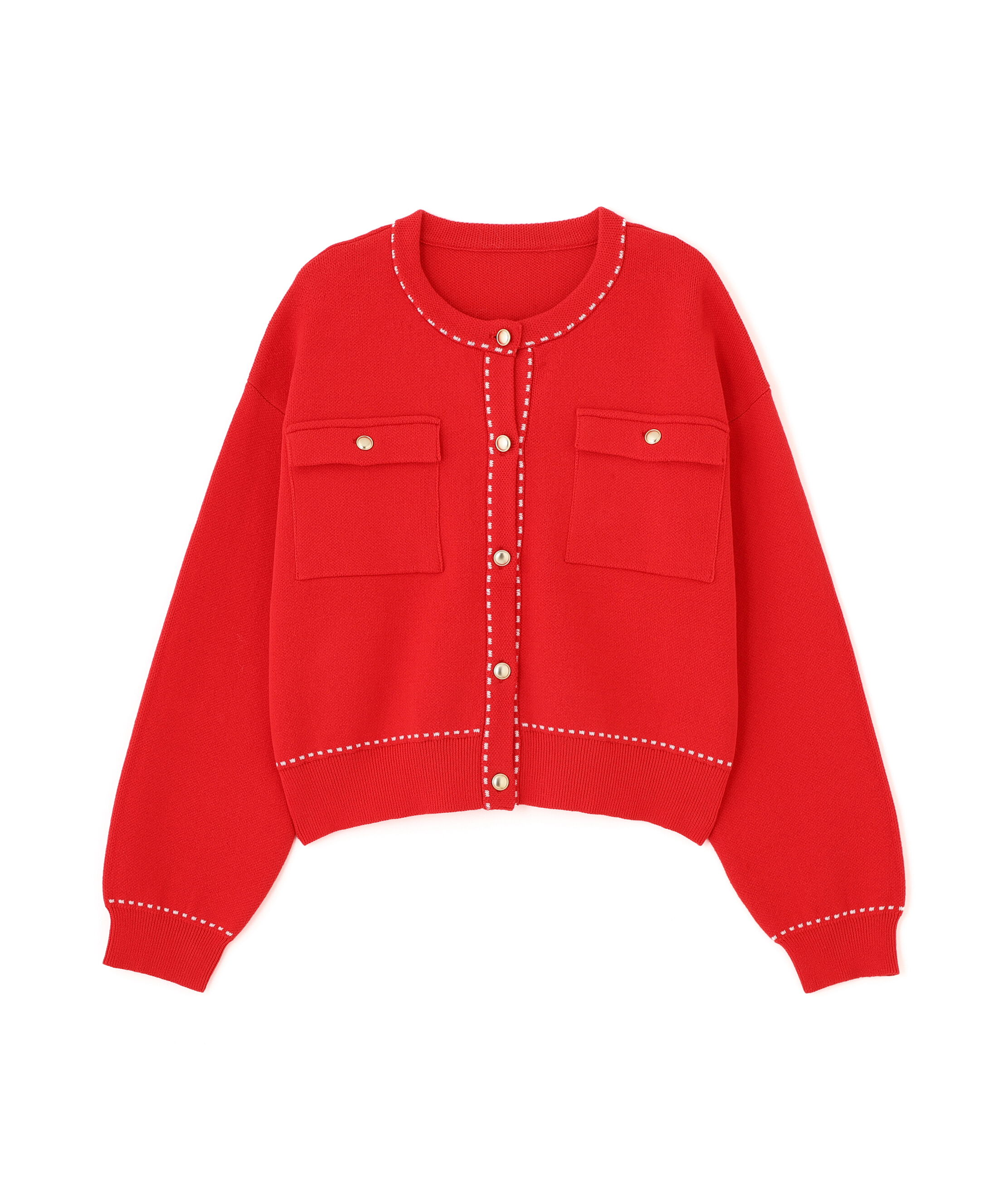  「〈N.〉ステッチニットジャケット」|ニット・セーター|