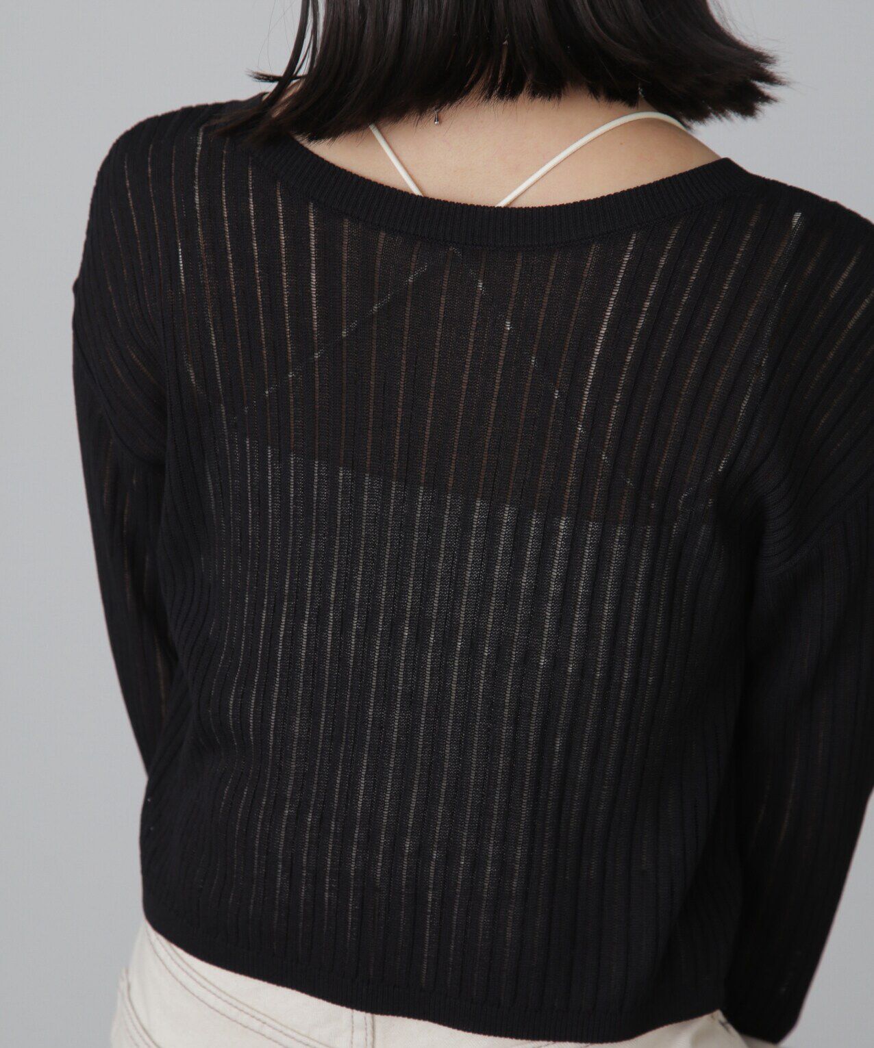  「前後2Wayメッシュニット」|ニット・セーター|