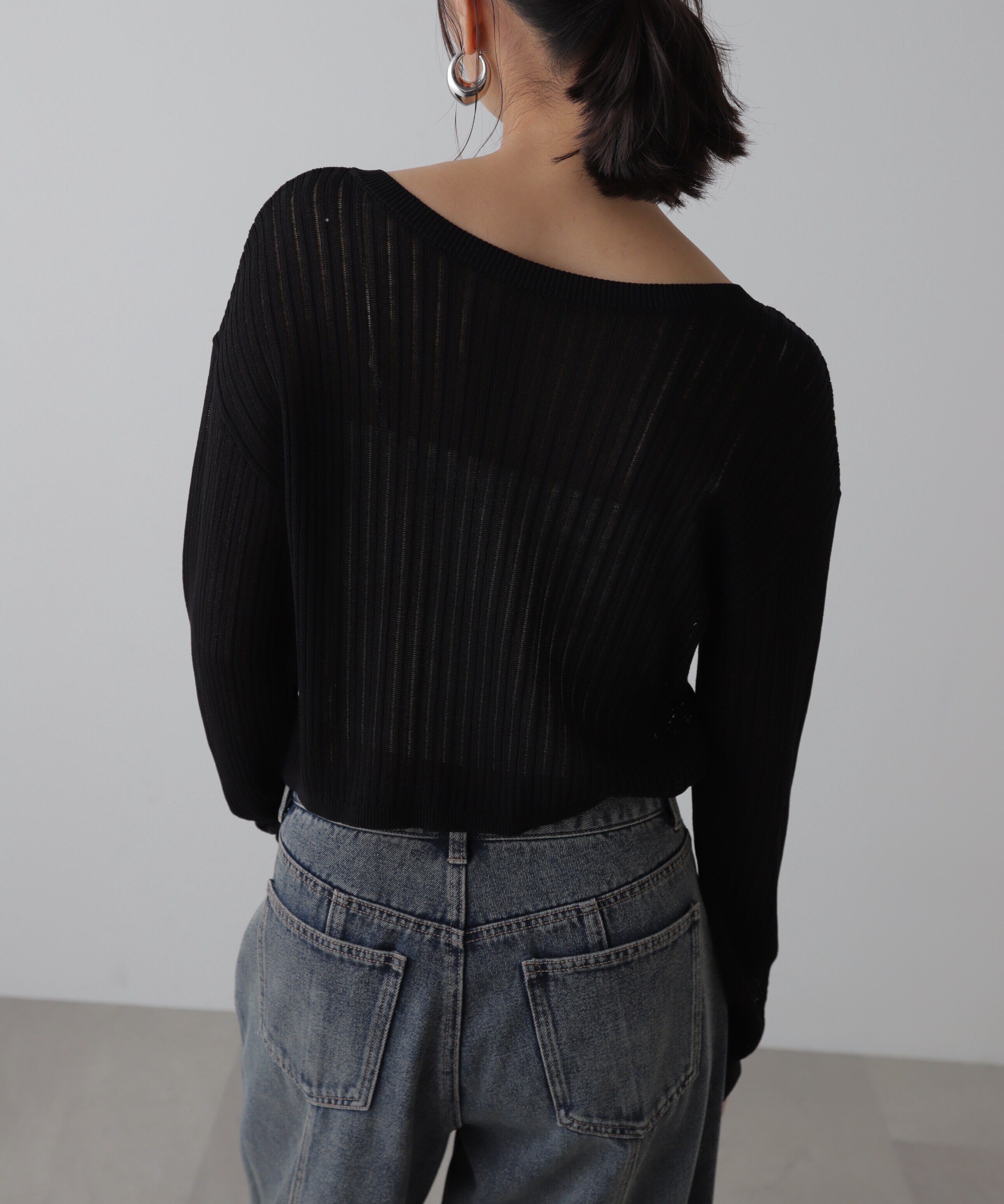  「前後2Wayメッシュニット」|ニット・セーター|