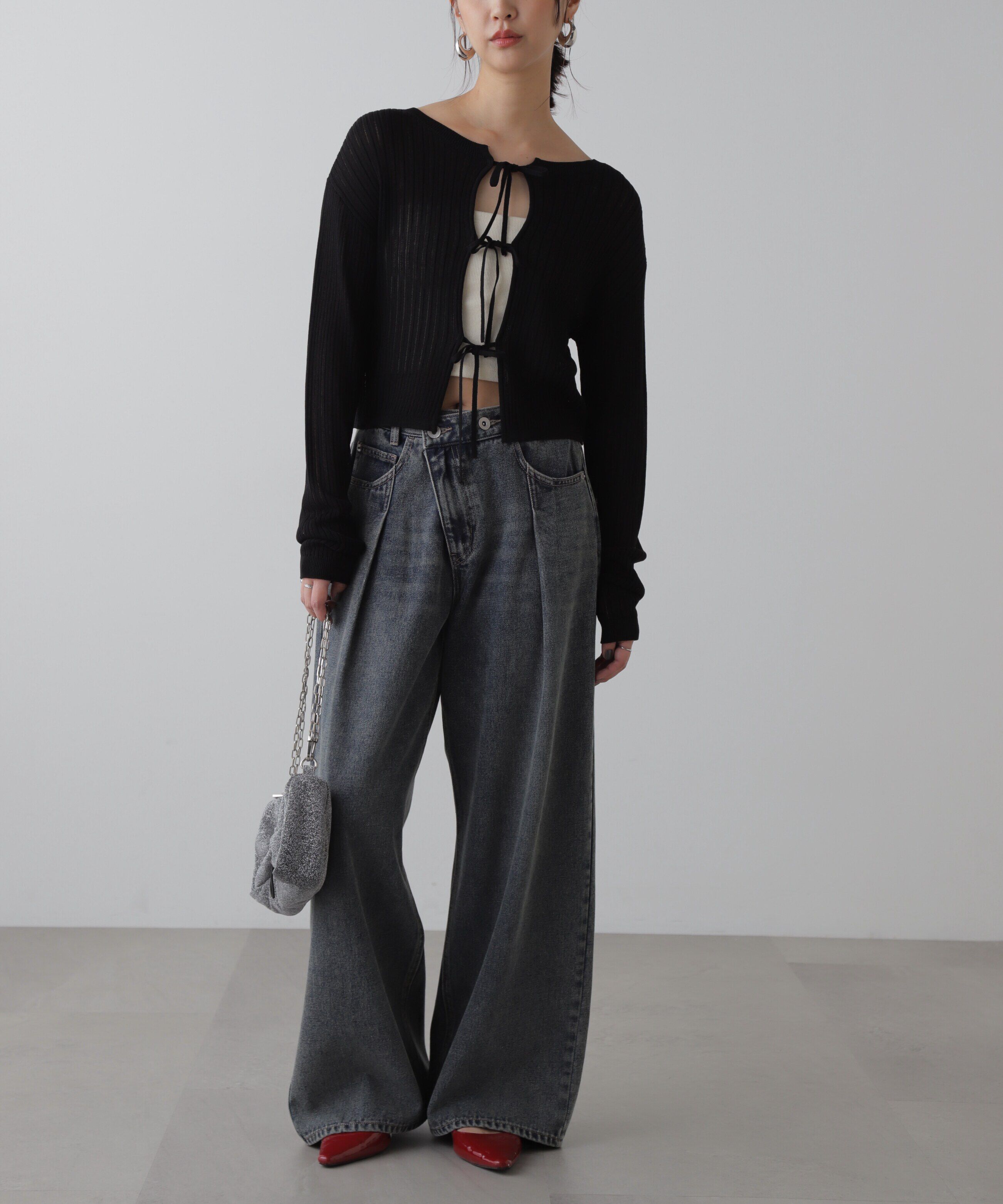  「前後2Wayメッシュニット」|ニット・セーター|