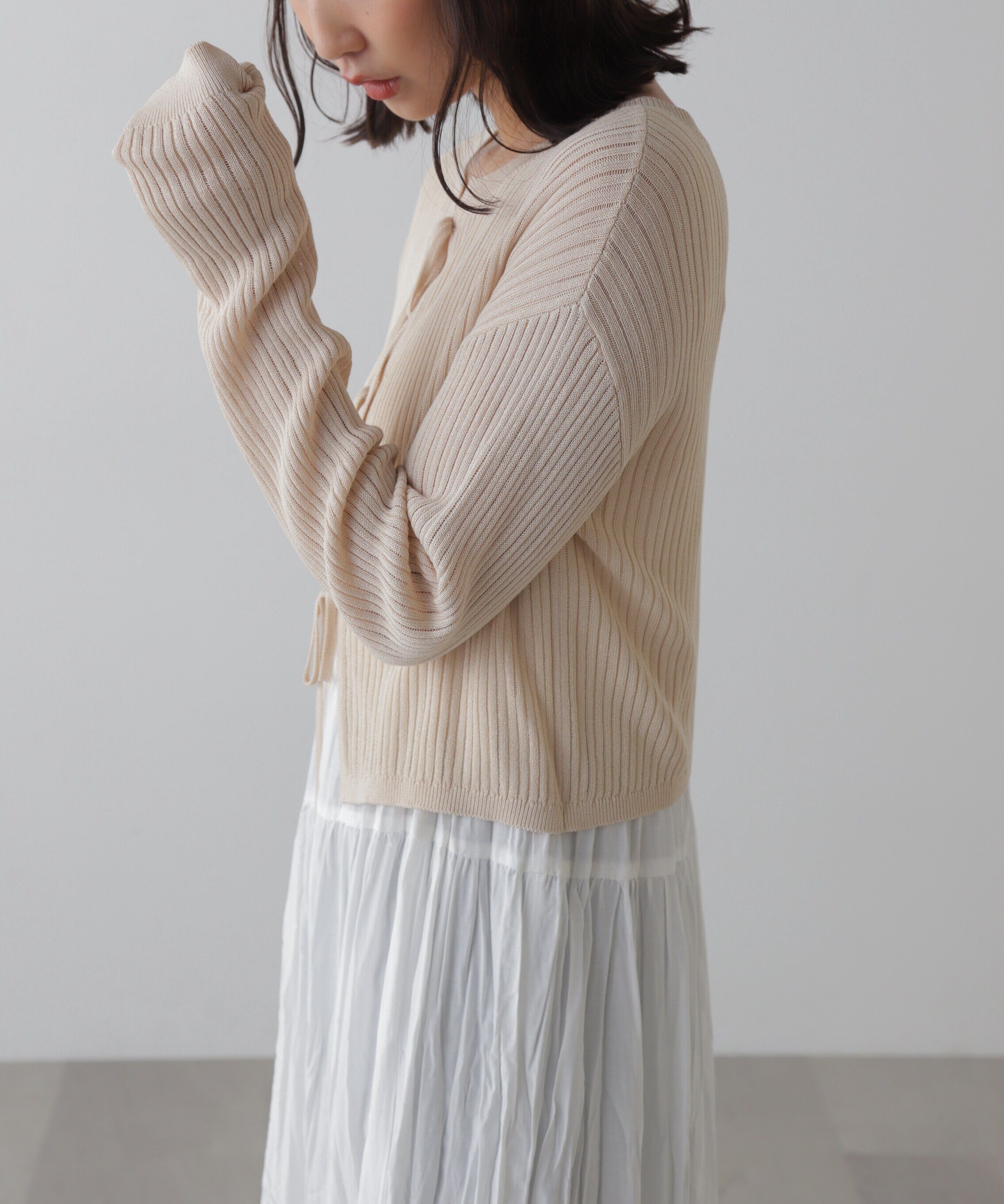  「前後2Wayメッシュニット」|ニット・セーター|