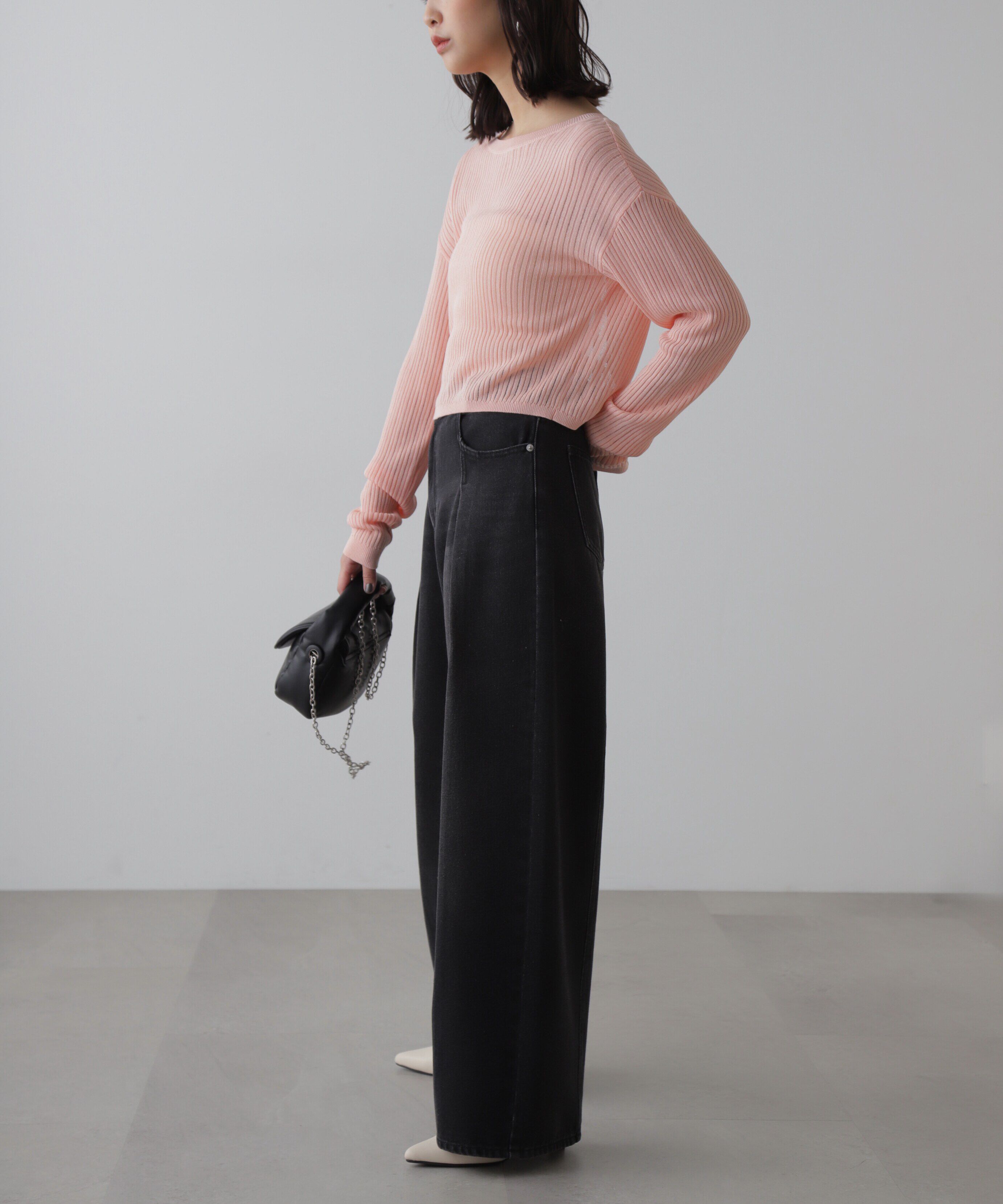  「前後2Wayメッシュニット」|ニット・セーター|