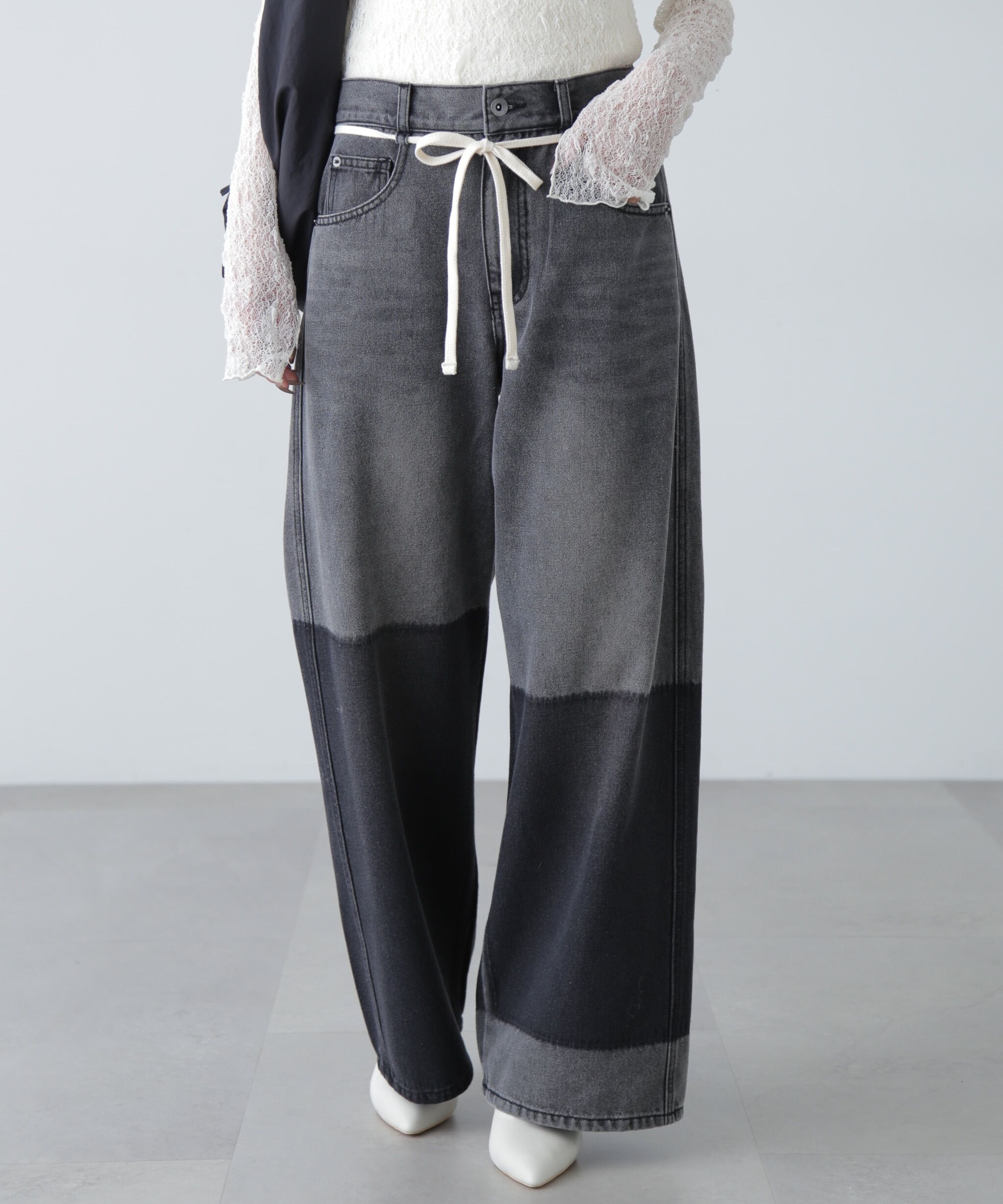  「リメイク風ワイドデニム」|その他|