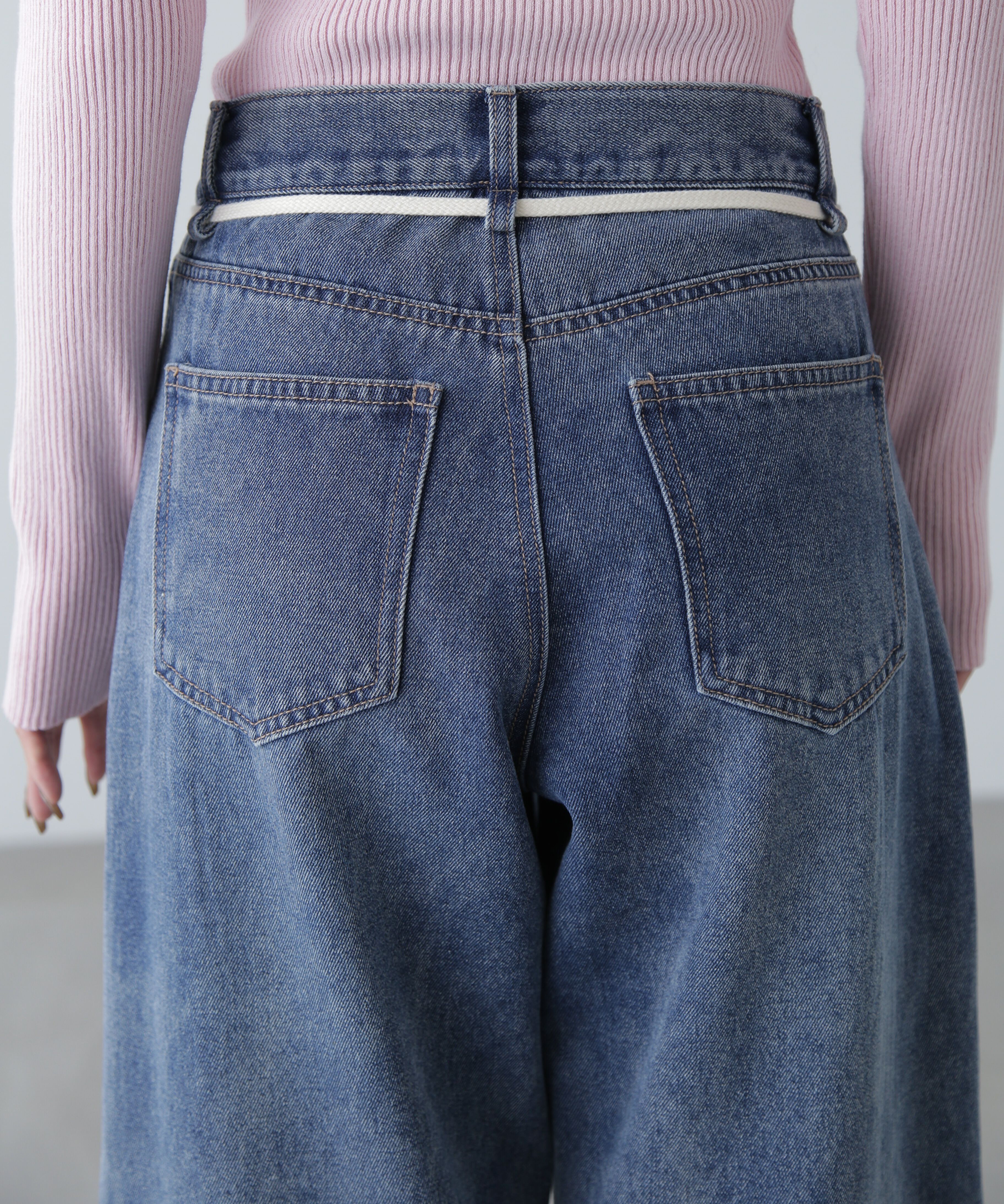  「リメイク風ワイドデニム」|その他|