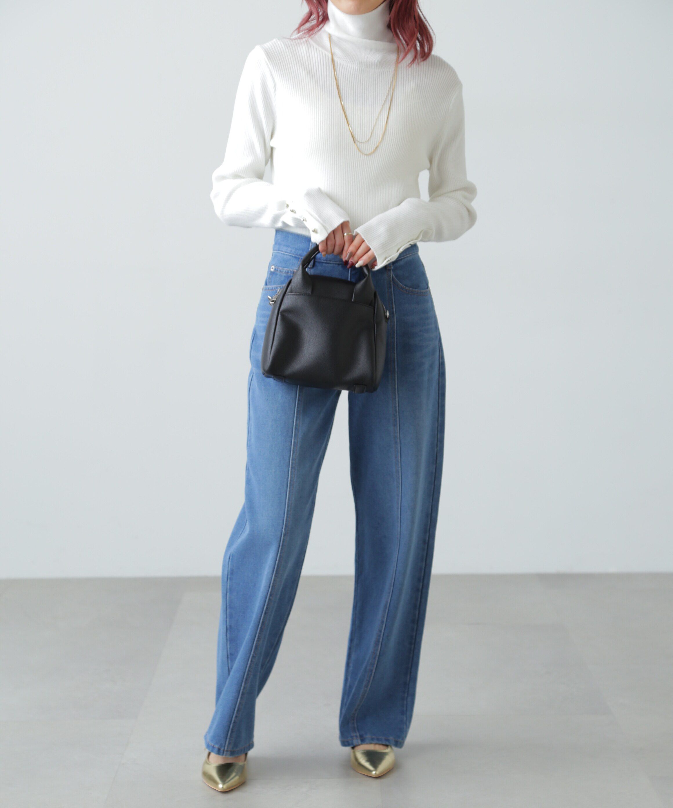  「センターシームストレートデニム」|その他|