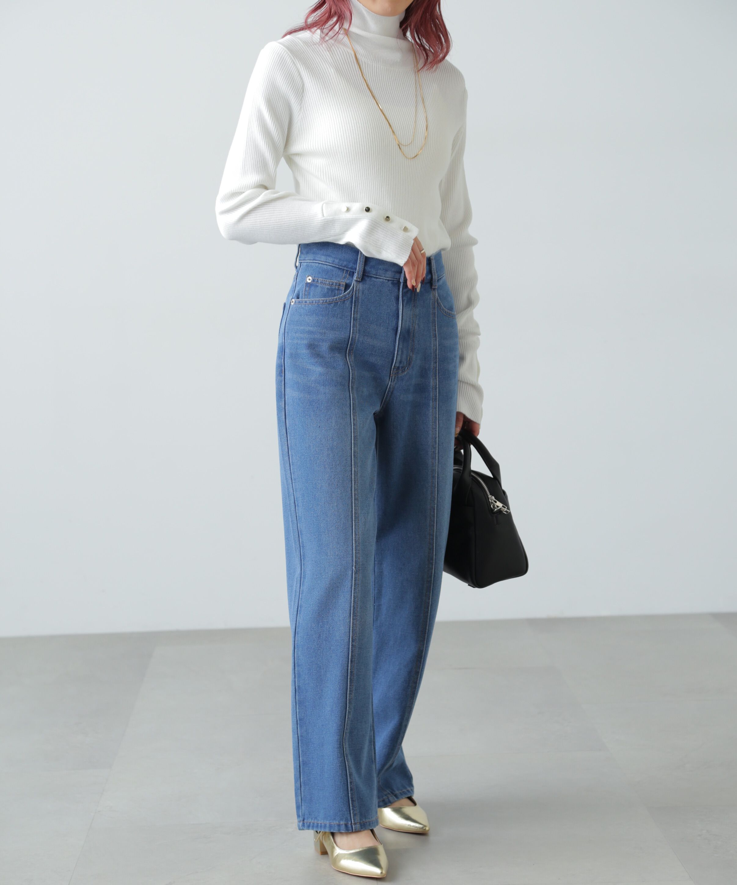  「センターシームストレートデニム」|その他|