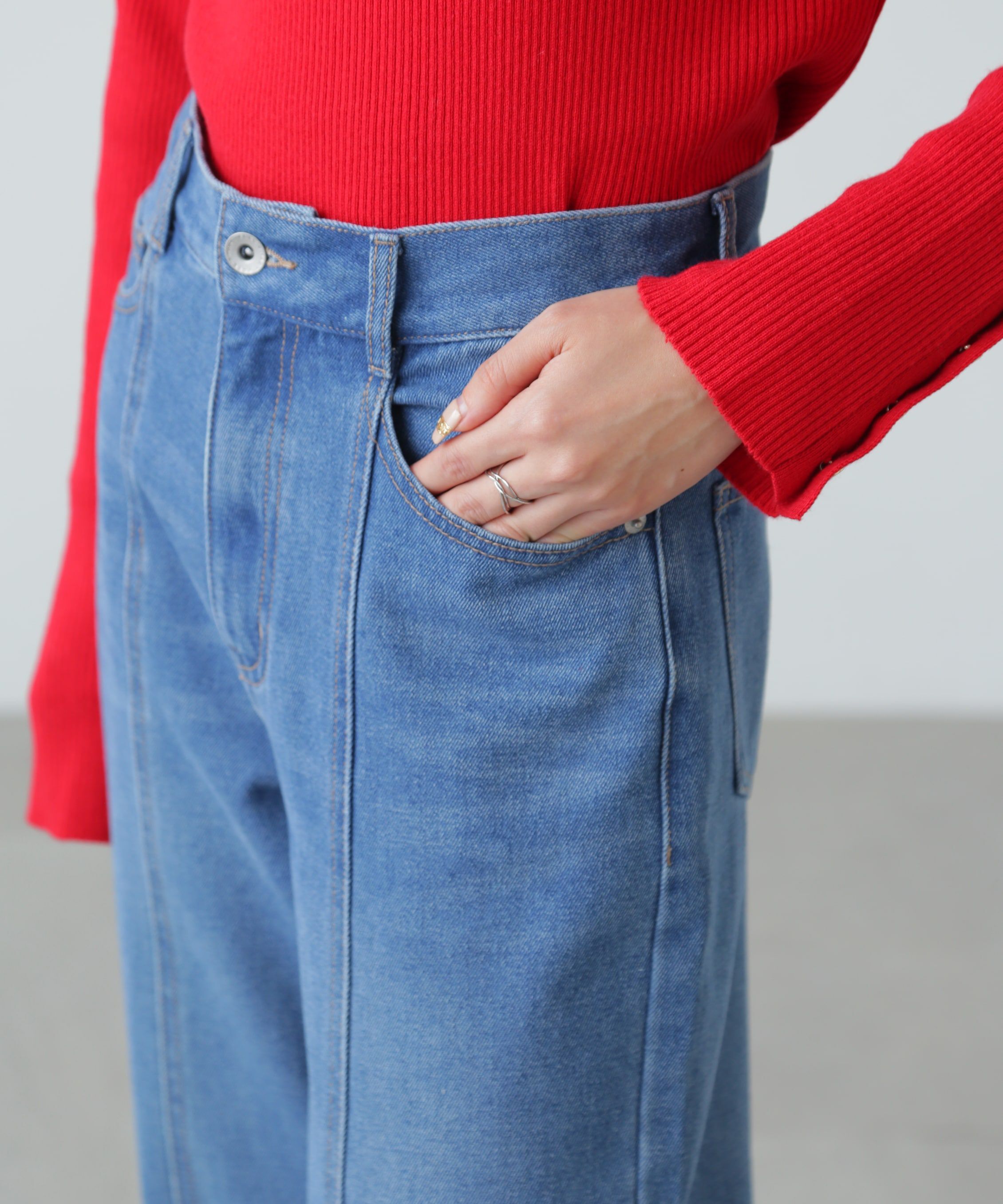  「センターシームストレートデニム」|その他|