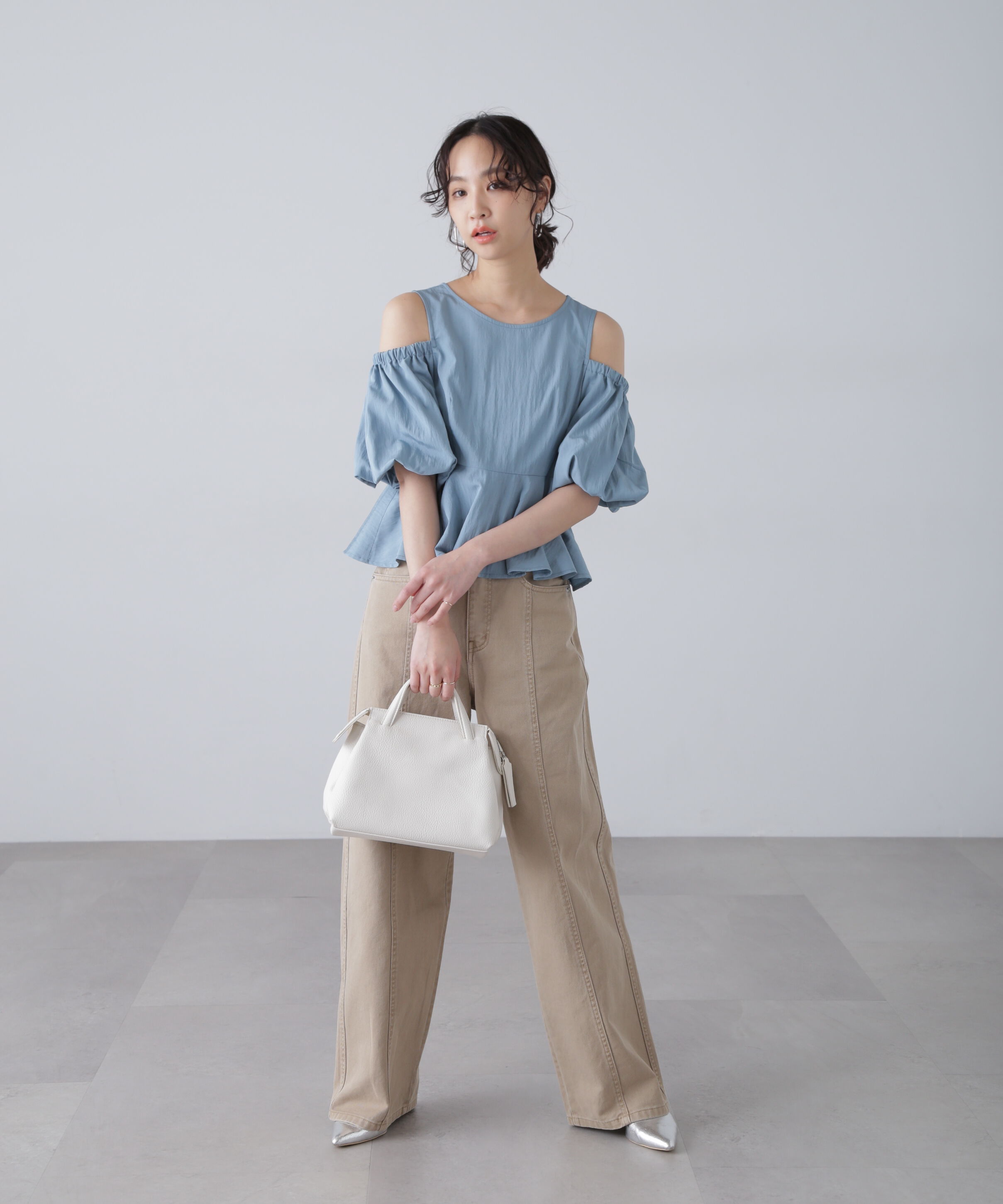  「オフショルペプラムブラウス」|シャツ・ブラウス|