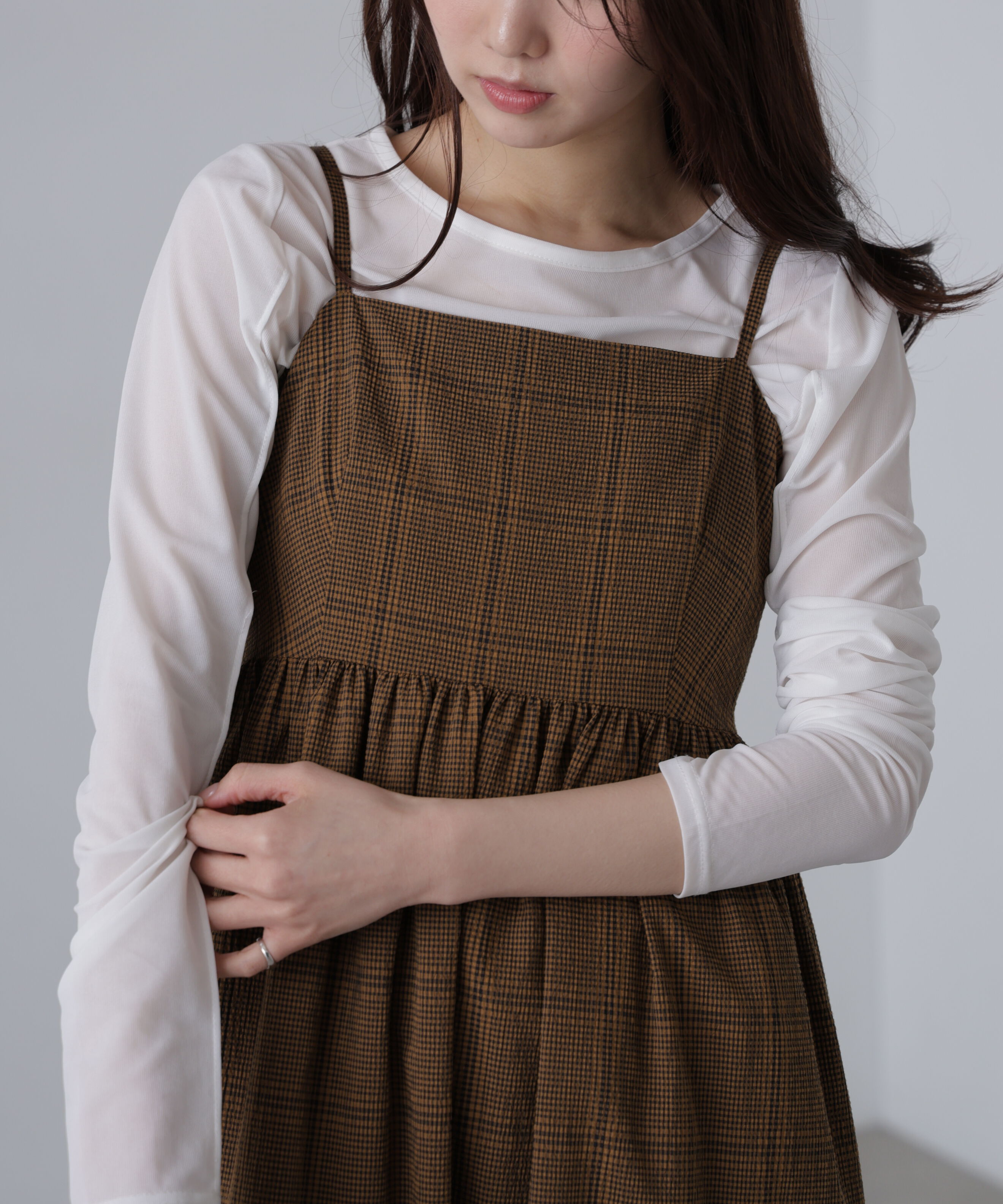  「ティアードキャミソールワンピース」|ワンピース|