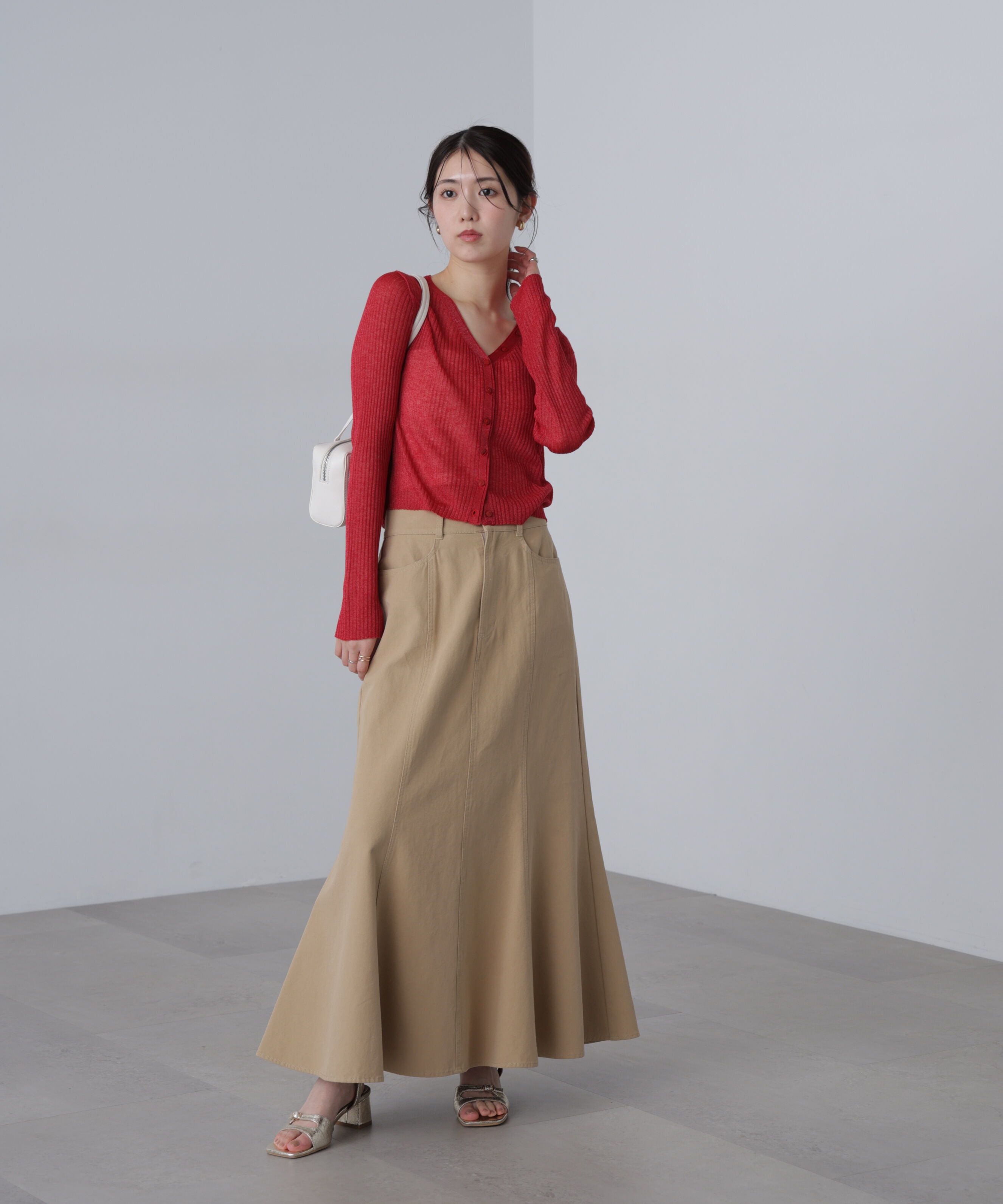  「シアーリブニットカーディガン」|ニット・セーター|