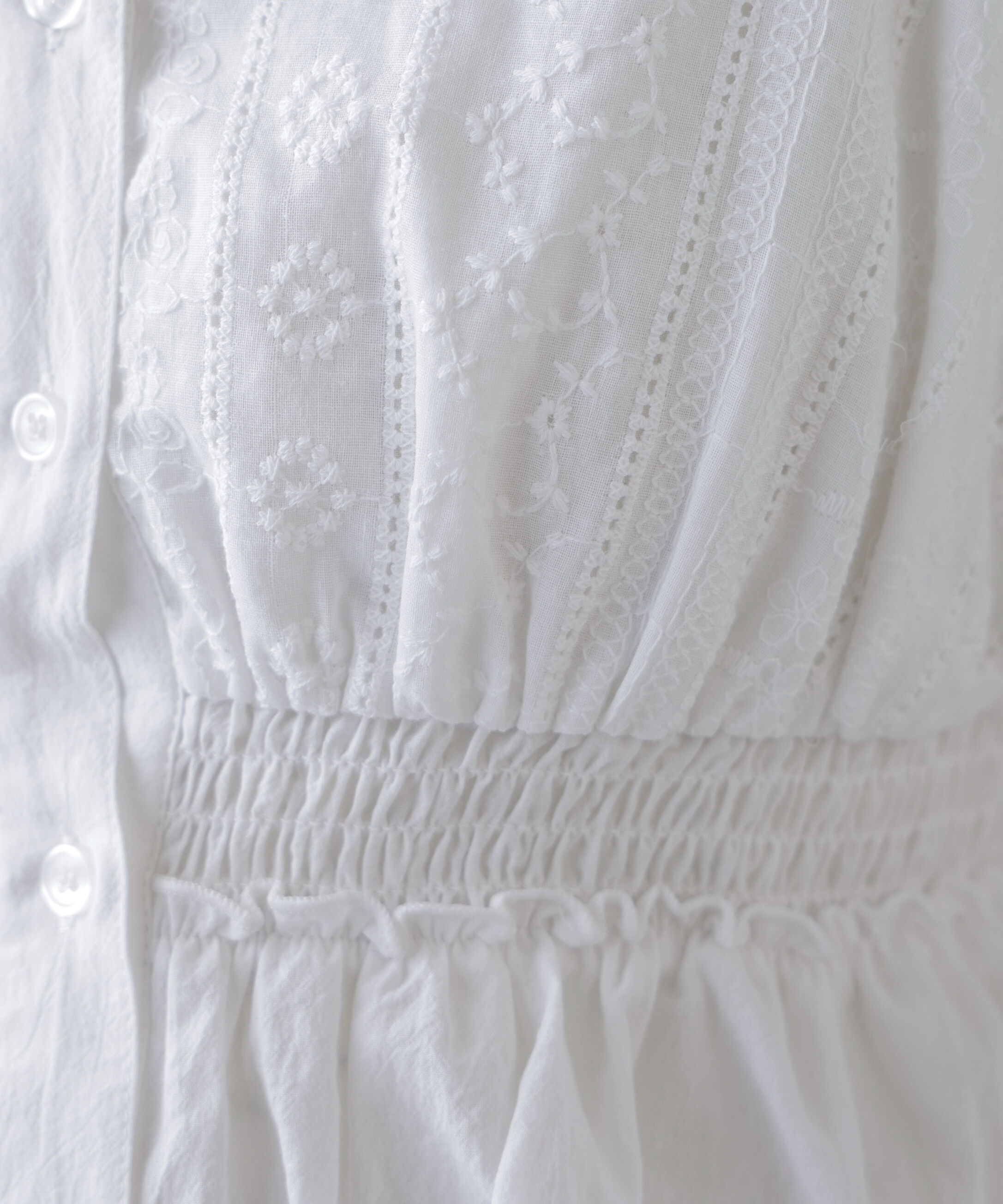  「レーストリムコットンキャミソール」|シャツ・ブラウス|