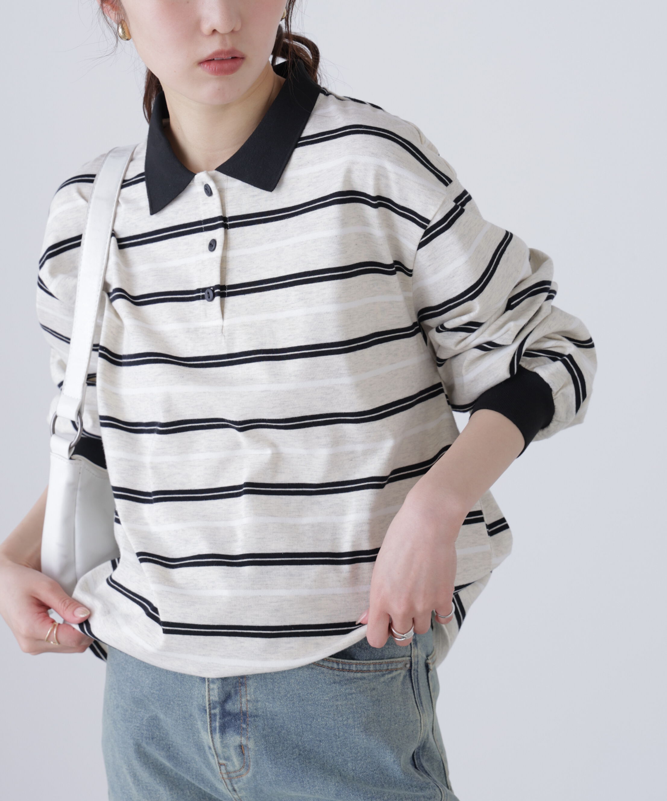  「マルチボーダーラガーポロシャツ」|Tシャツ・カットソー|
