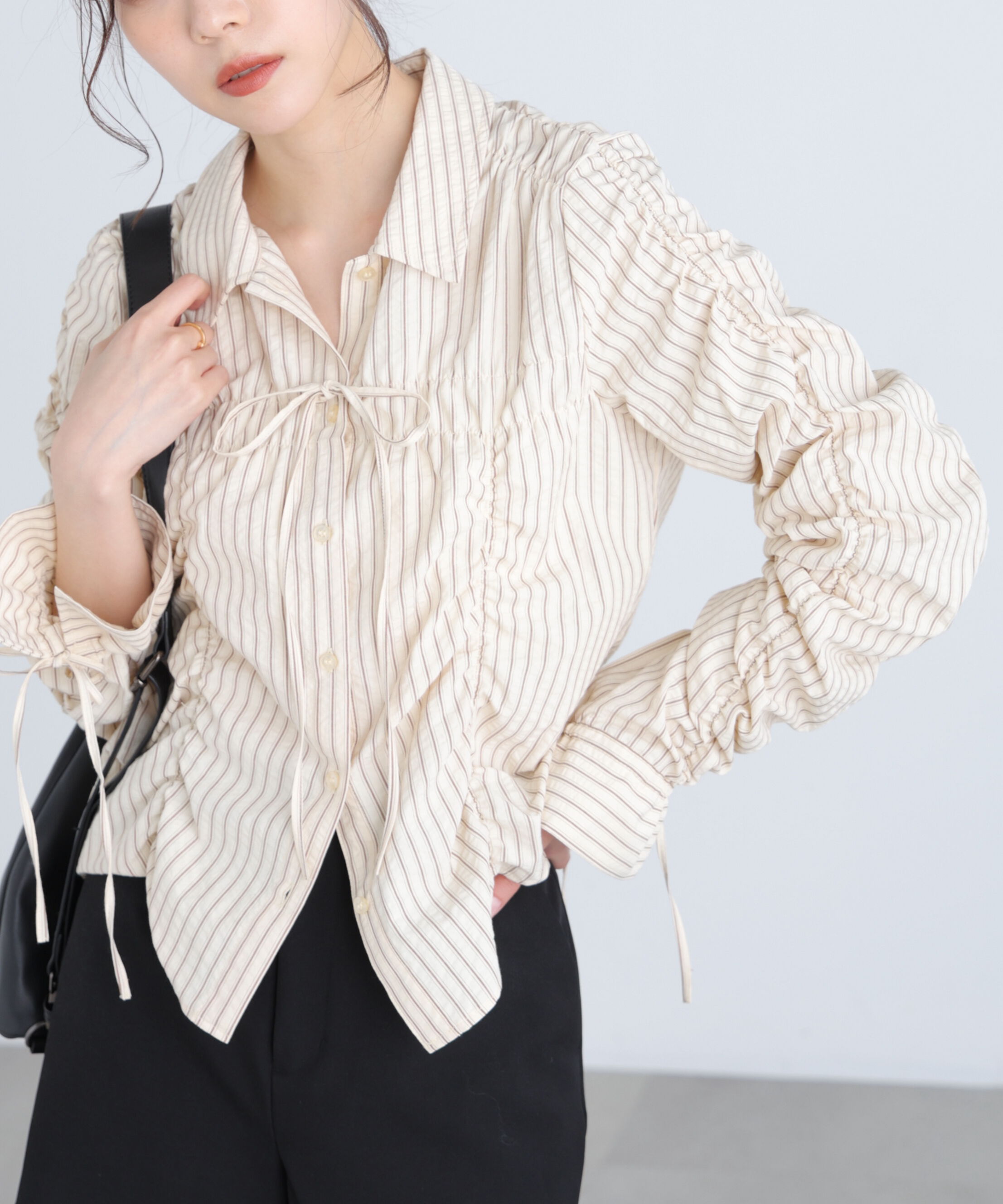  「シャーリングアソートシャツ」|シャツ・ブラウス|