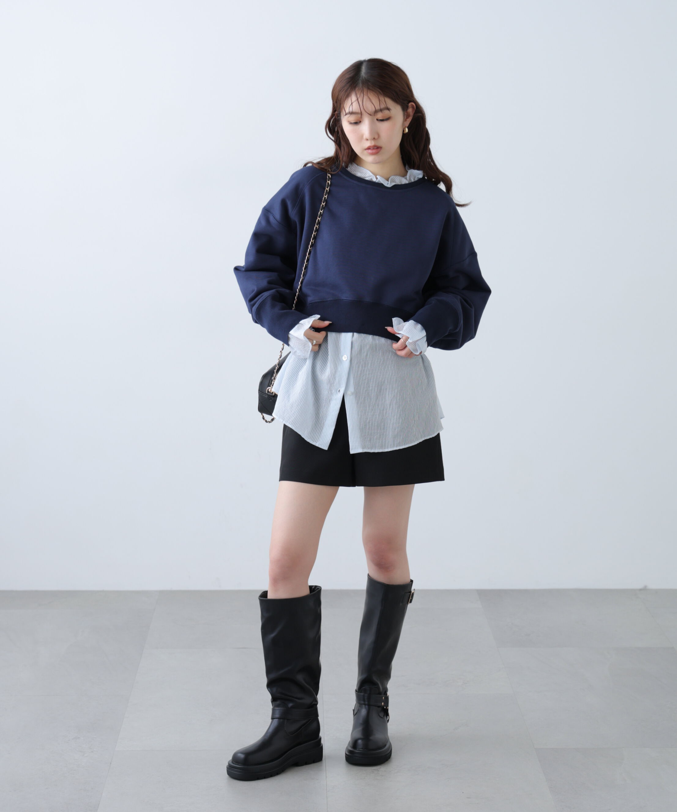  「フリルドッキングスウェット」|Tシャツ・カットソー|