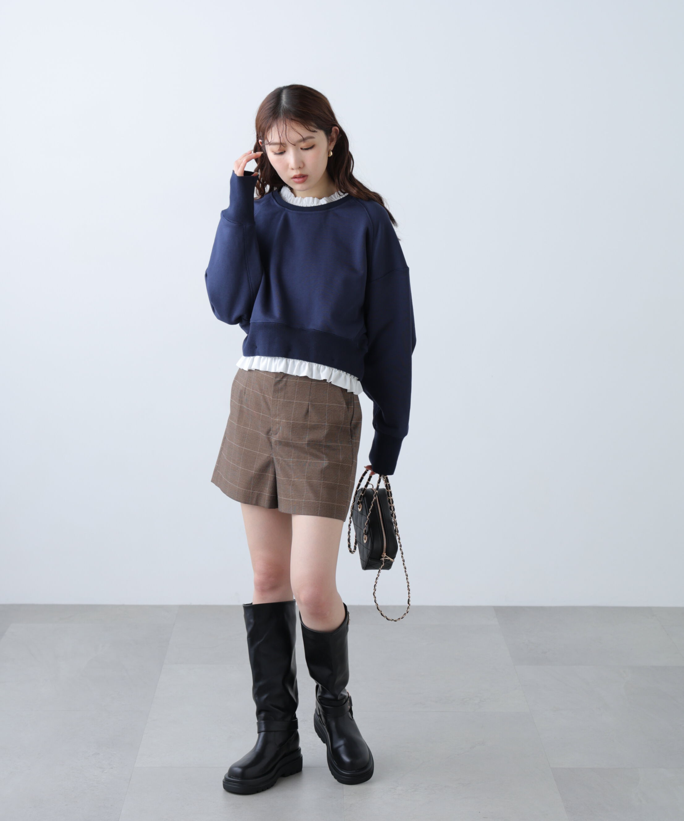  「フリルドッキングスウェット」|Tシャツ・カットソー|