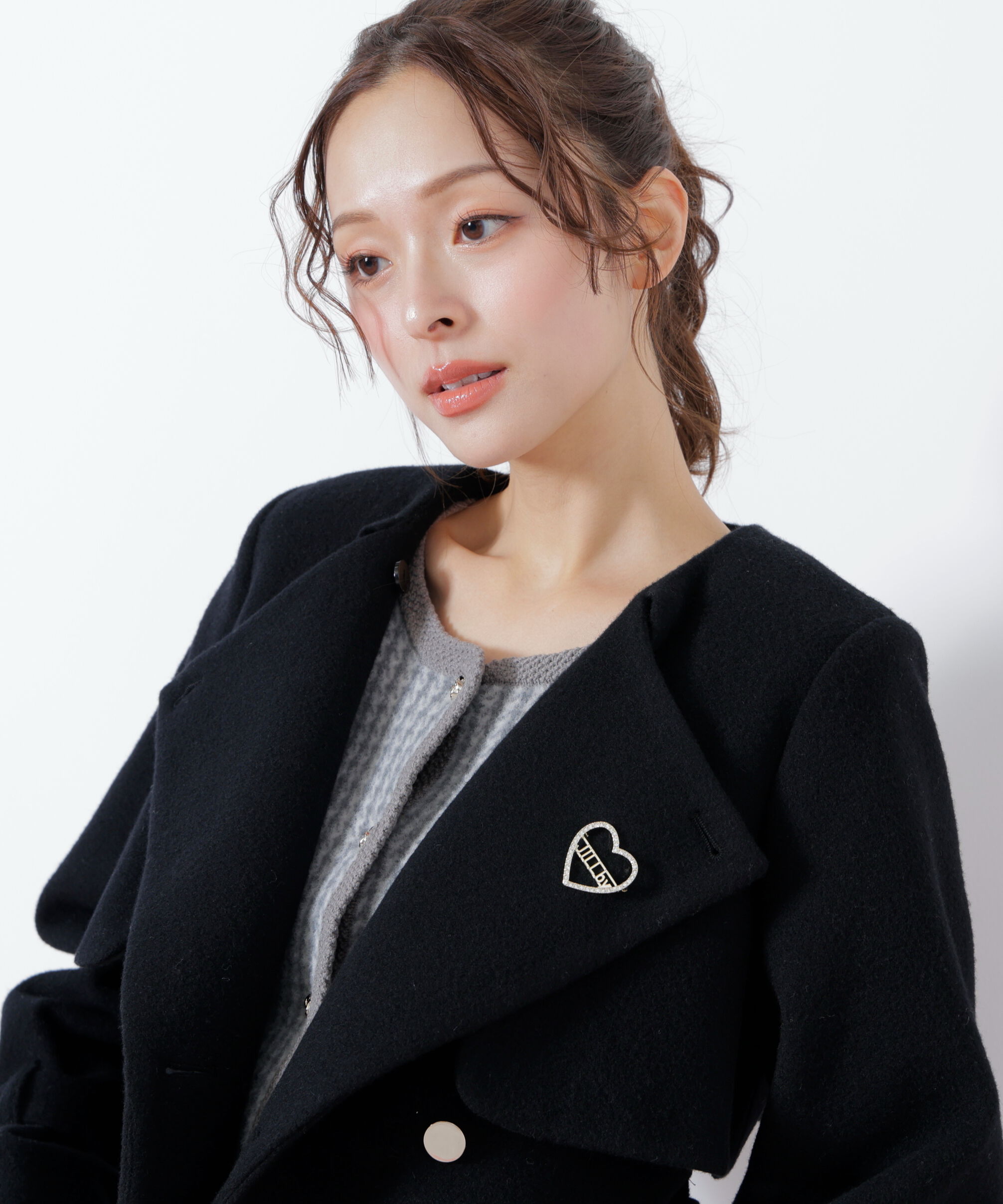  「ハートビジューブローチ」|その他|