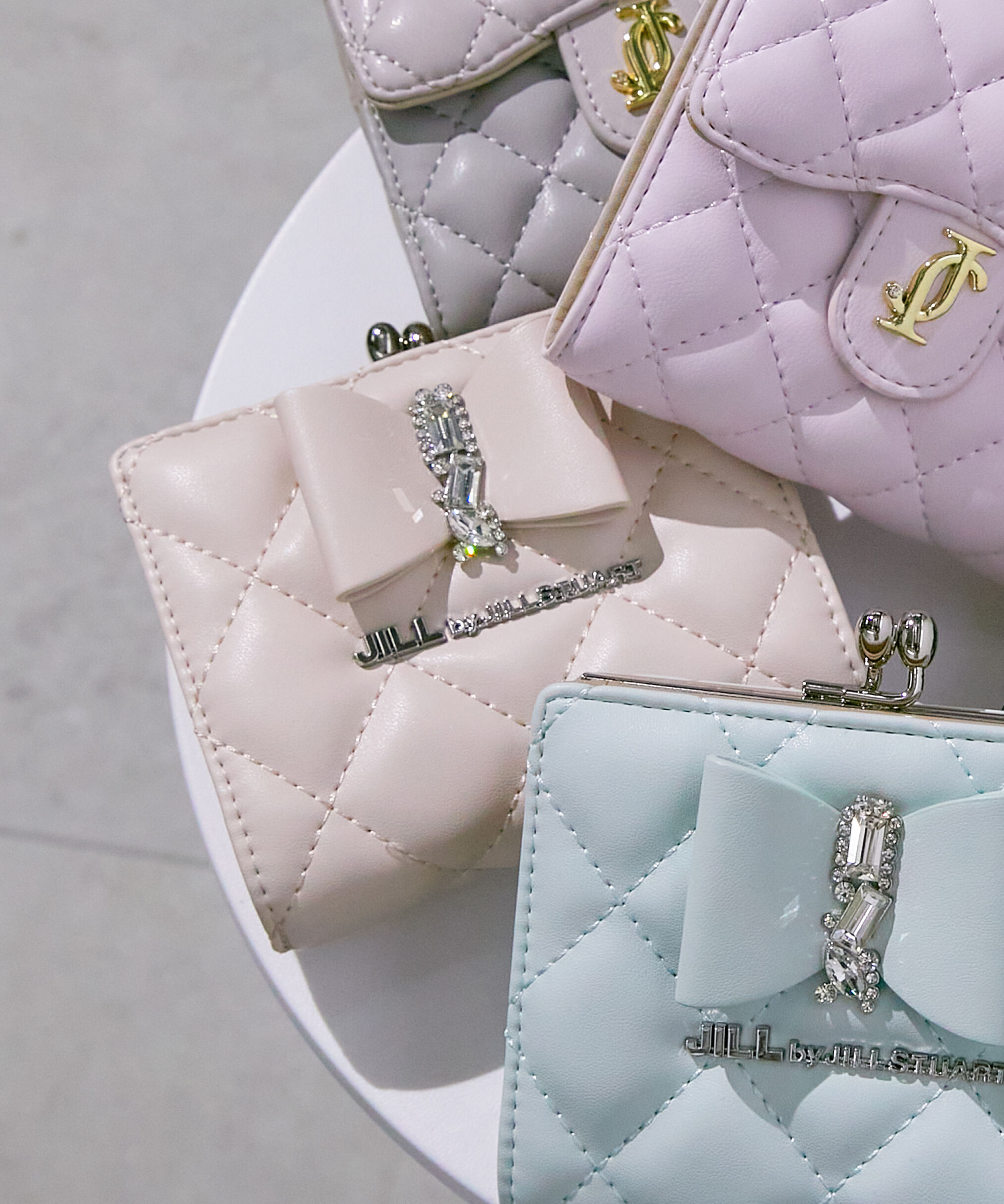  「RIBBONキルトウォレット」|財布|ピンク