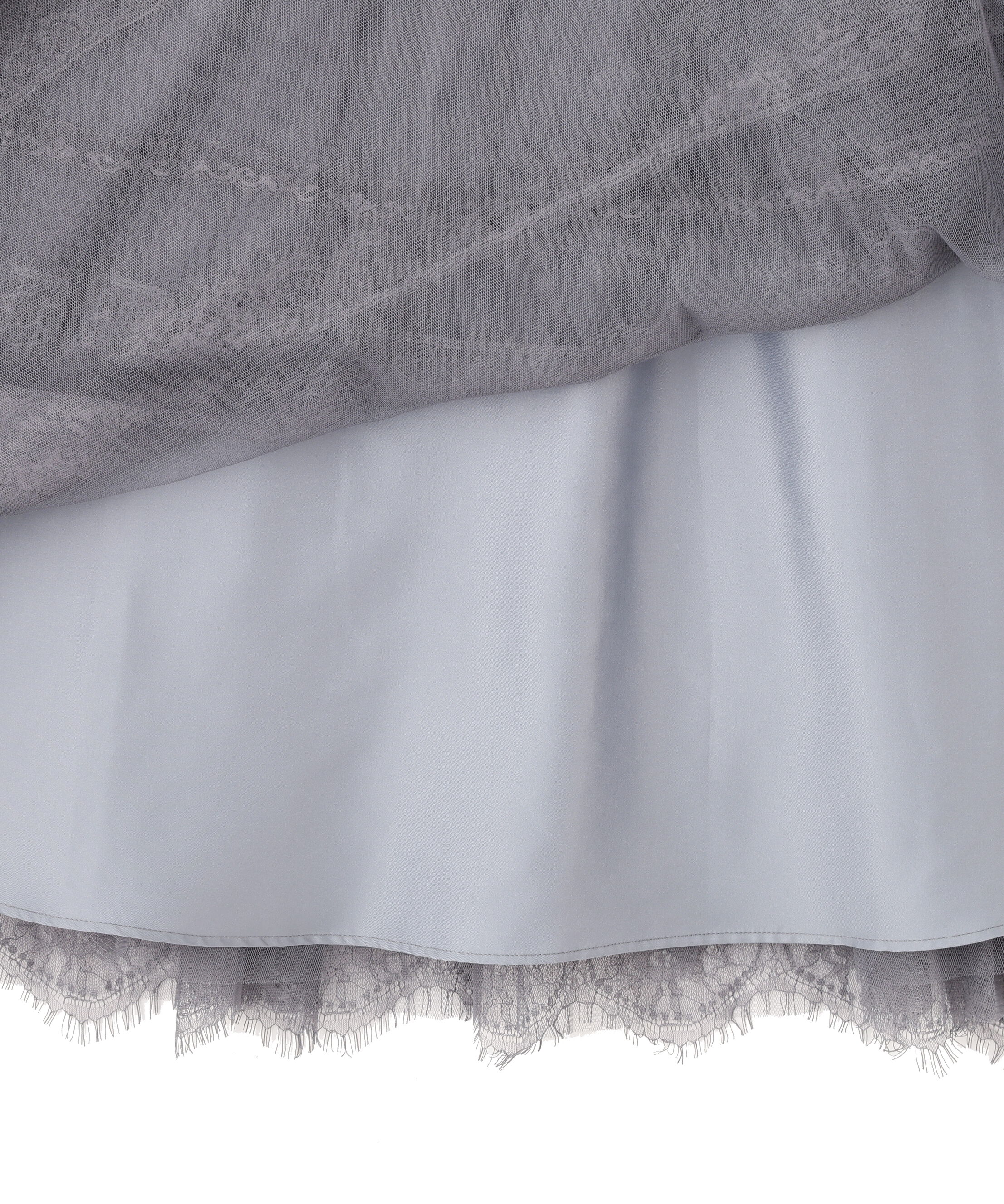  「ヘムレースプリーツチュールスカート」|スカート|