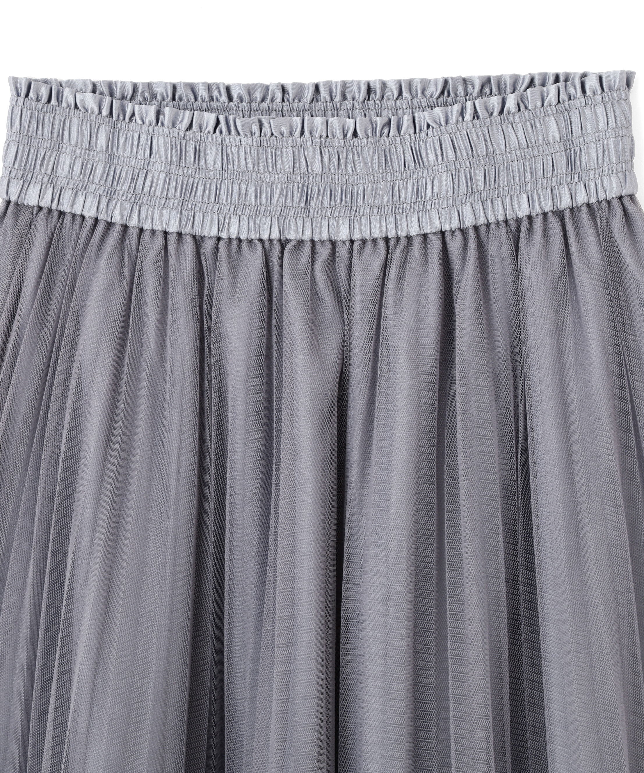  「ヘムレースプリーツチュールスカート」|スカート|