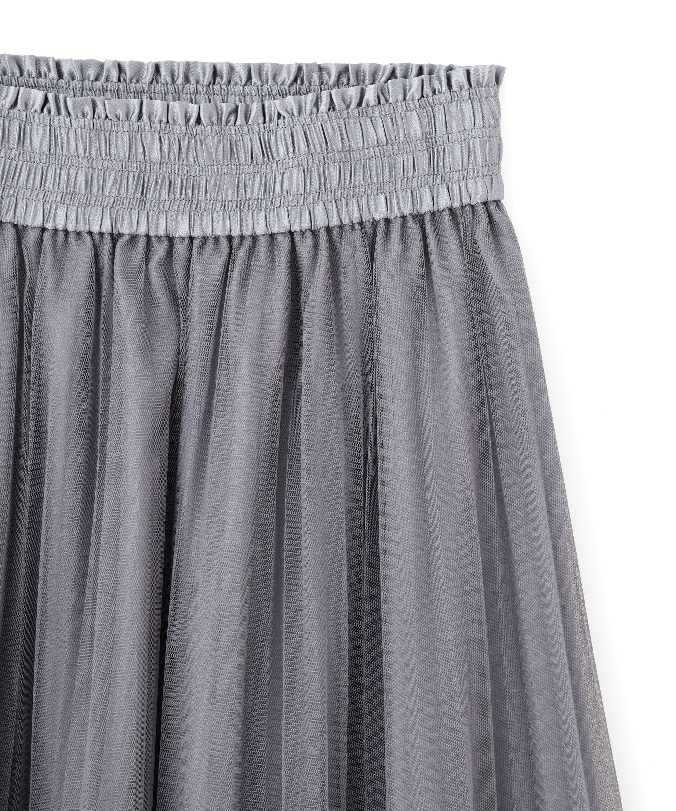  「ヘムレースプリーツチュールスカート」|スカート|