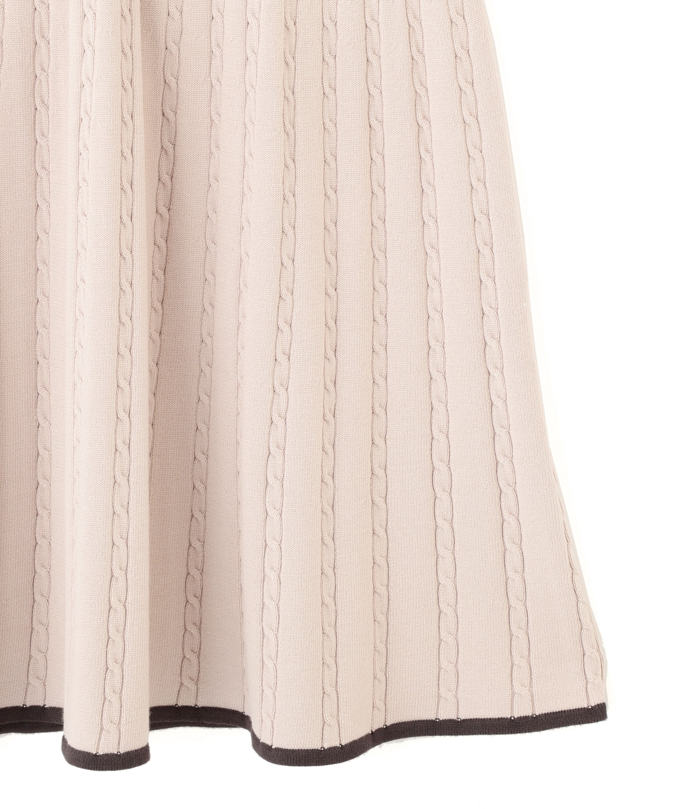  「ポロ襟ケーブルミニワンピース」|ワンピース|