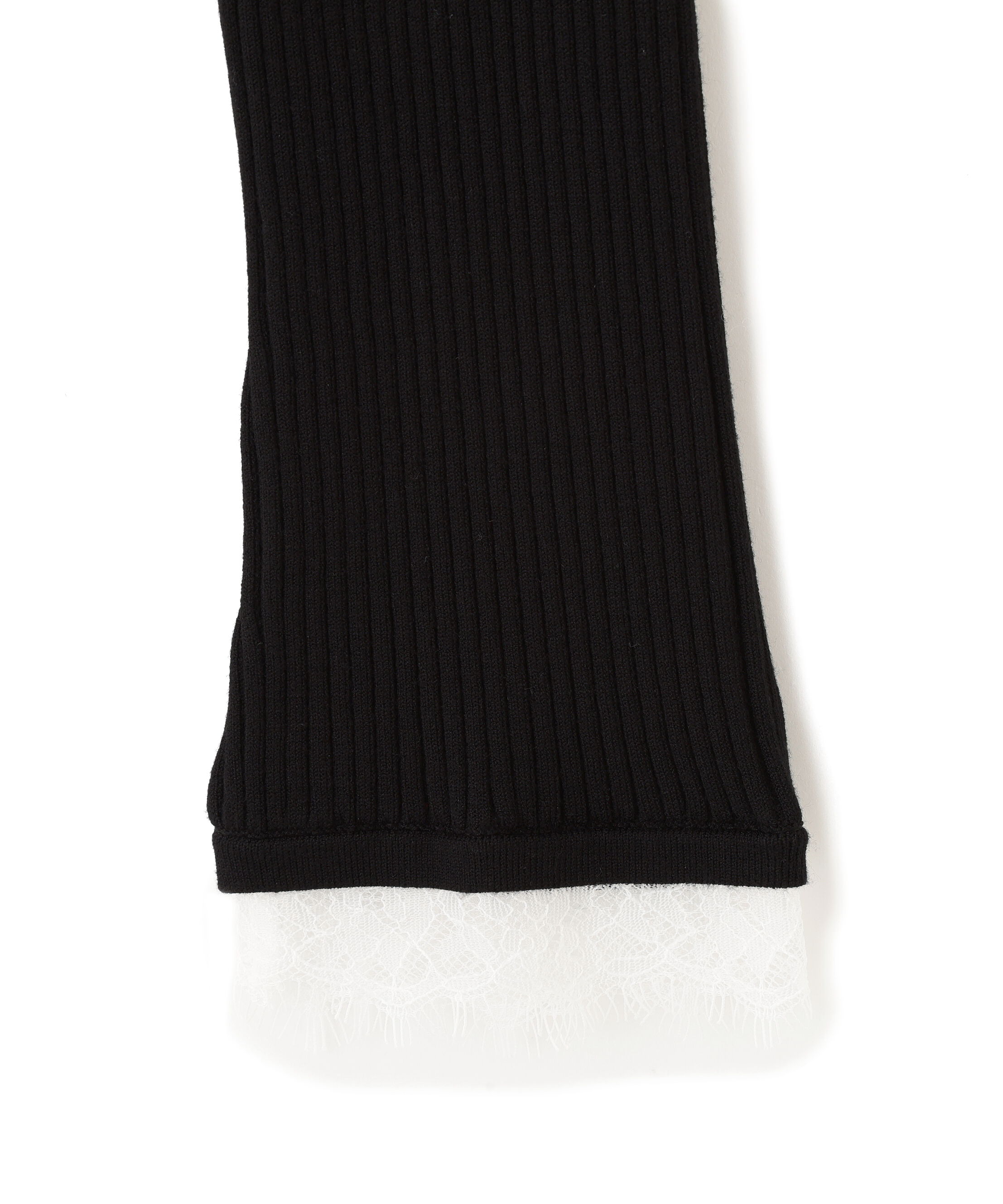  「レーストリミングリブニット」|ニット・セーター|