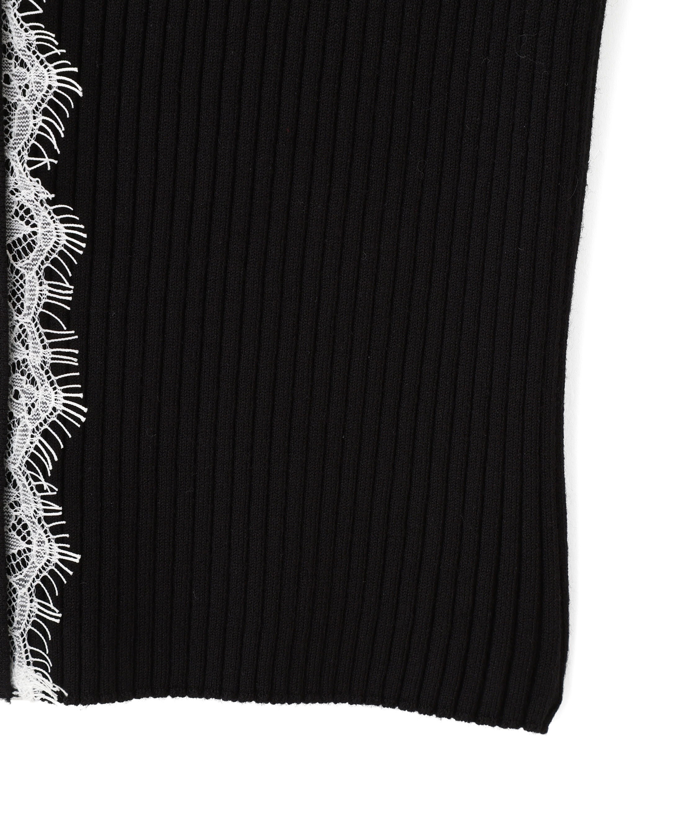  「レーストリミングリブニット」|ニット・セーター|