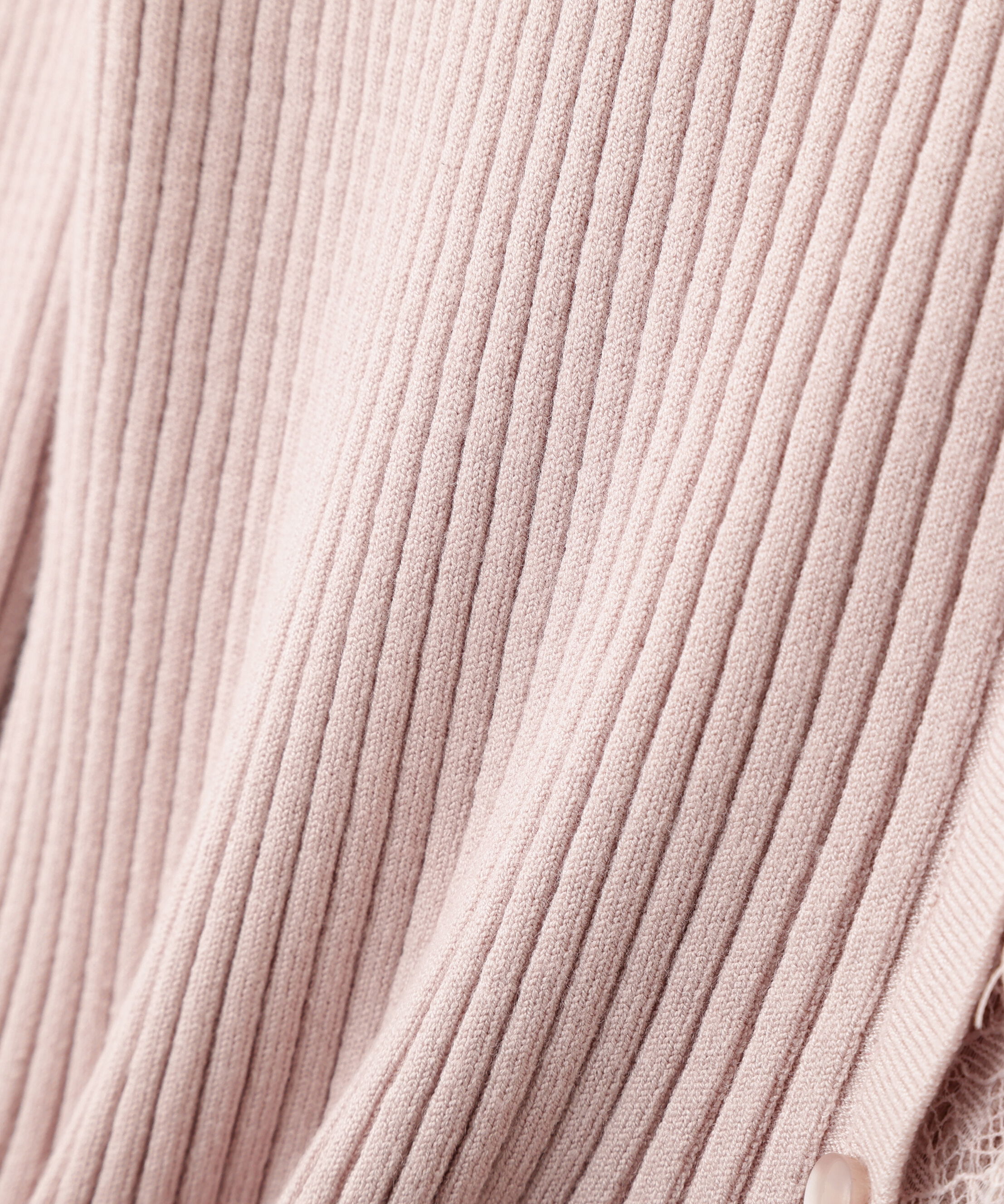  「レーストリミングリブニット」|ニット・セーター|