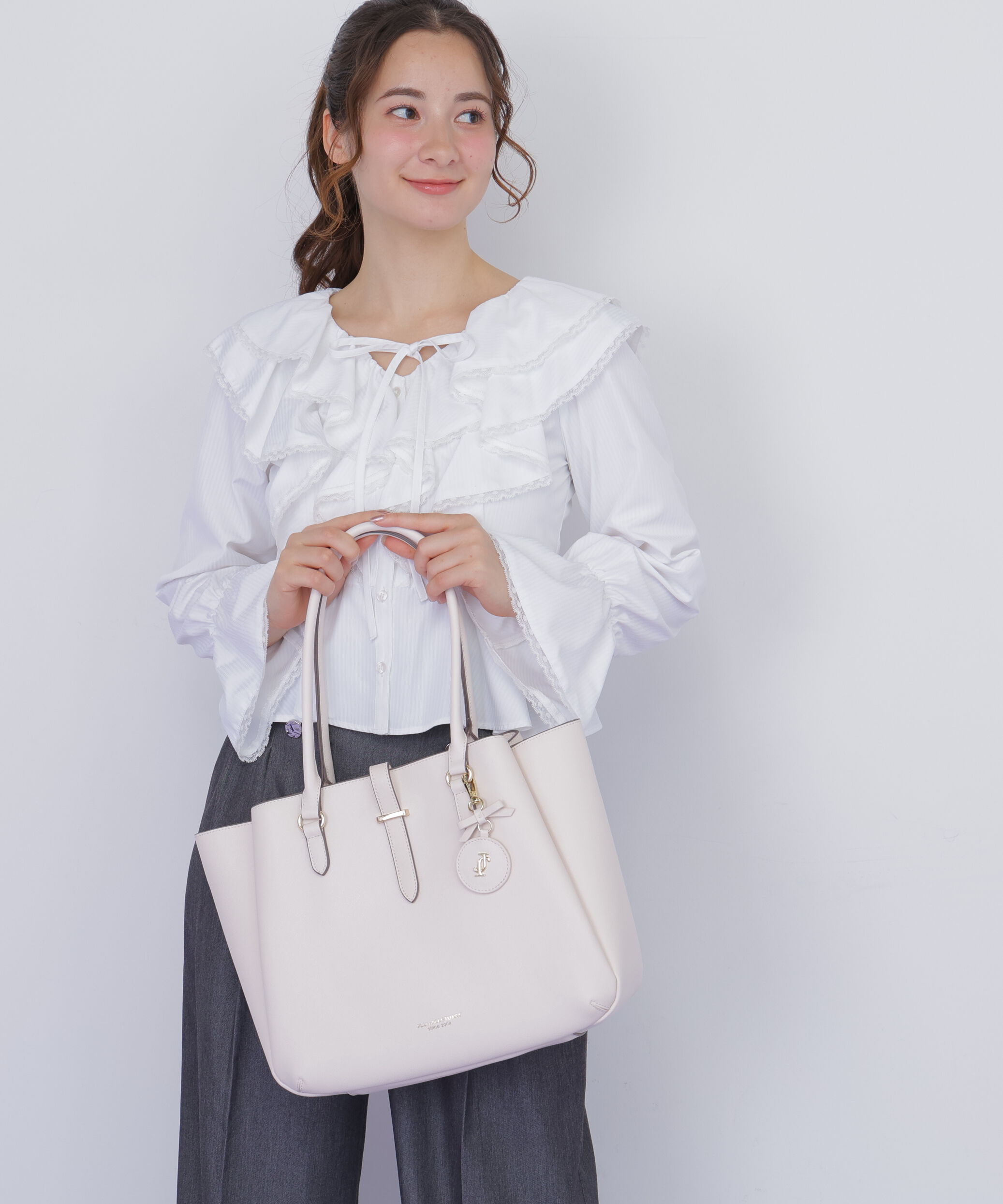  「チャーム付き2wayショルダートートバッグ」|その他|