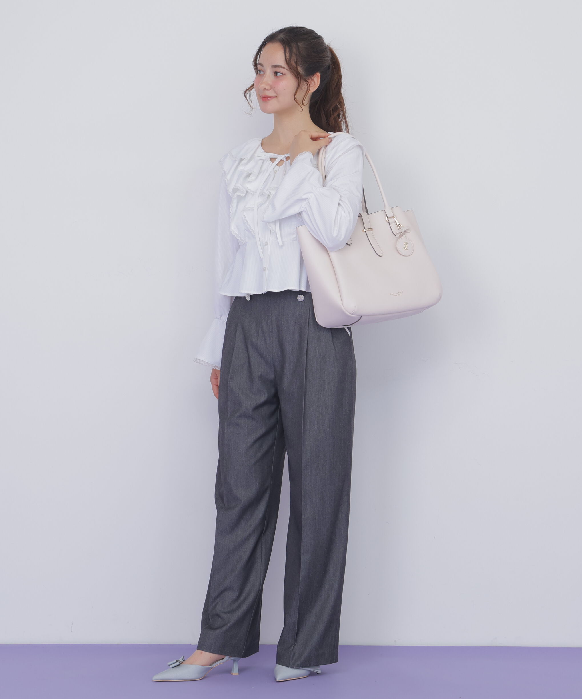  「チャーム付き2wayショルダートートバッグ」|その他|