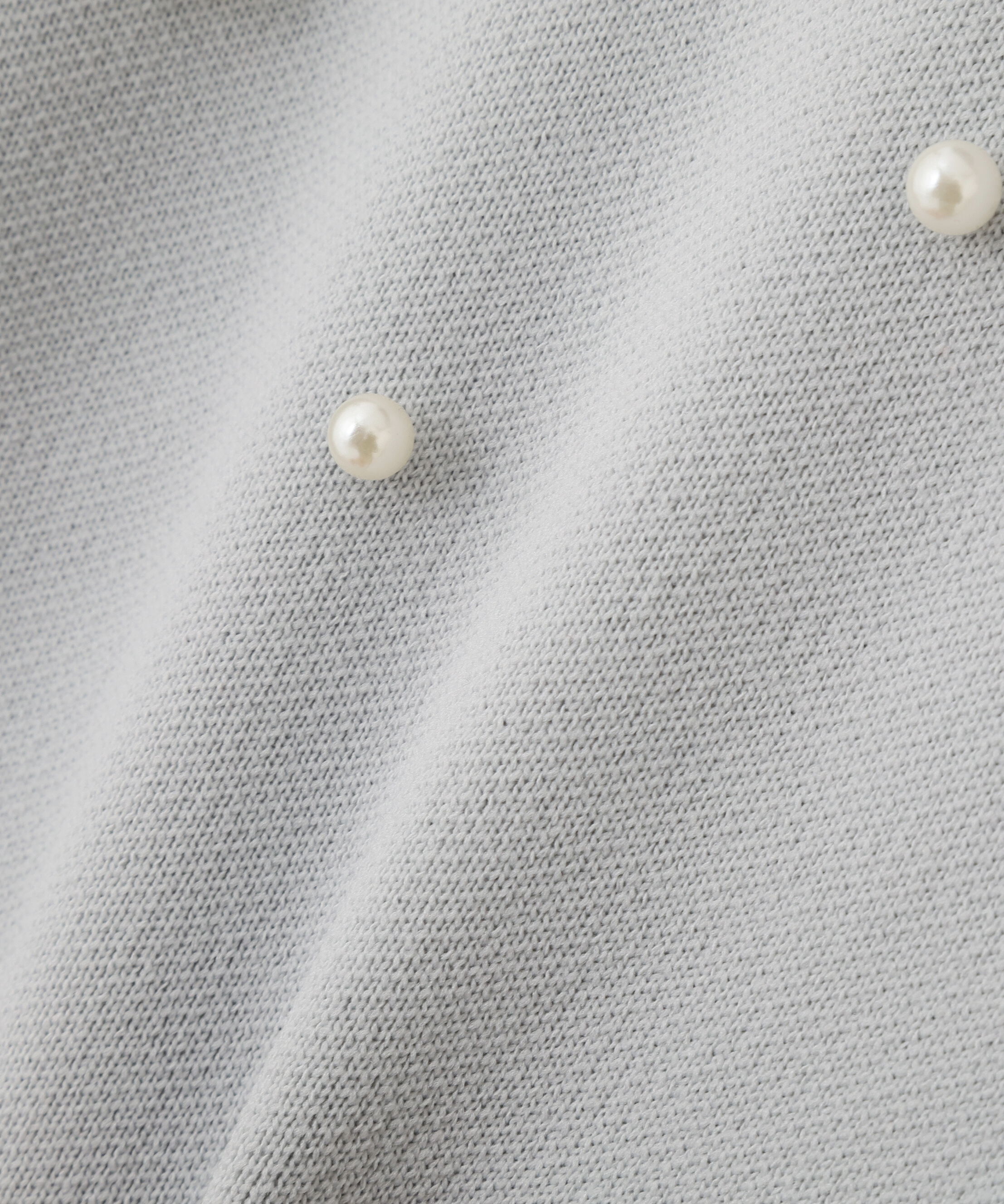  「ランダムパールニットフーディー」|ニット・セーター|