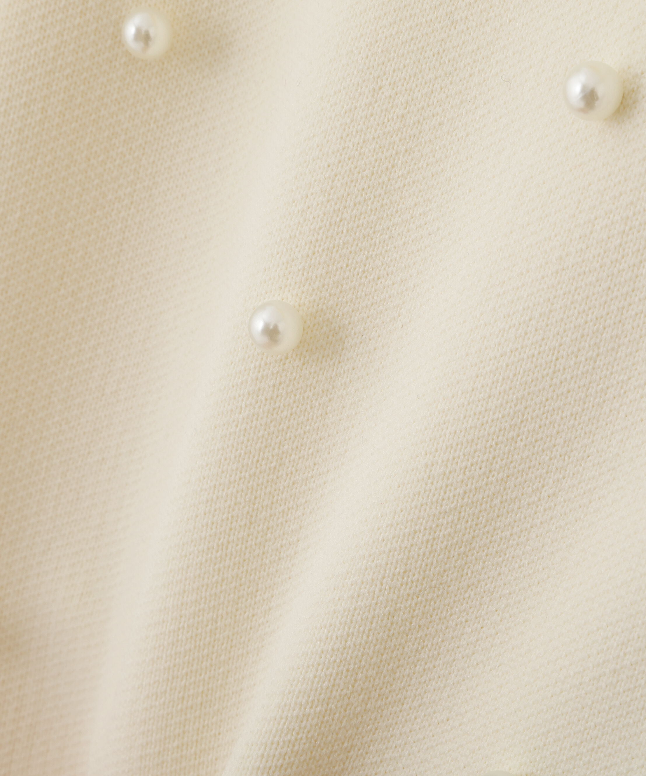  「ランダムパールニットフーディー」|ニット・セーター|