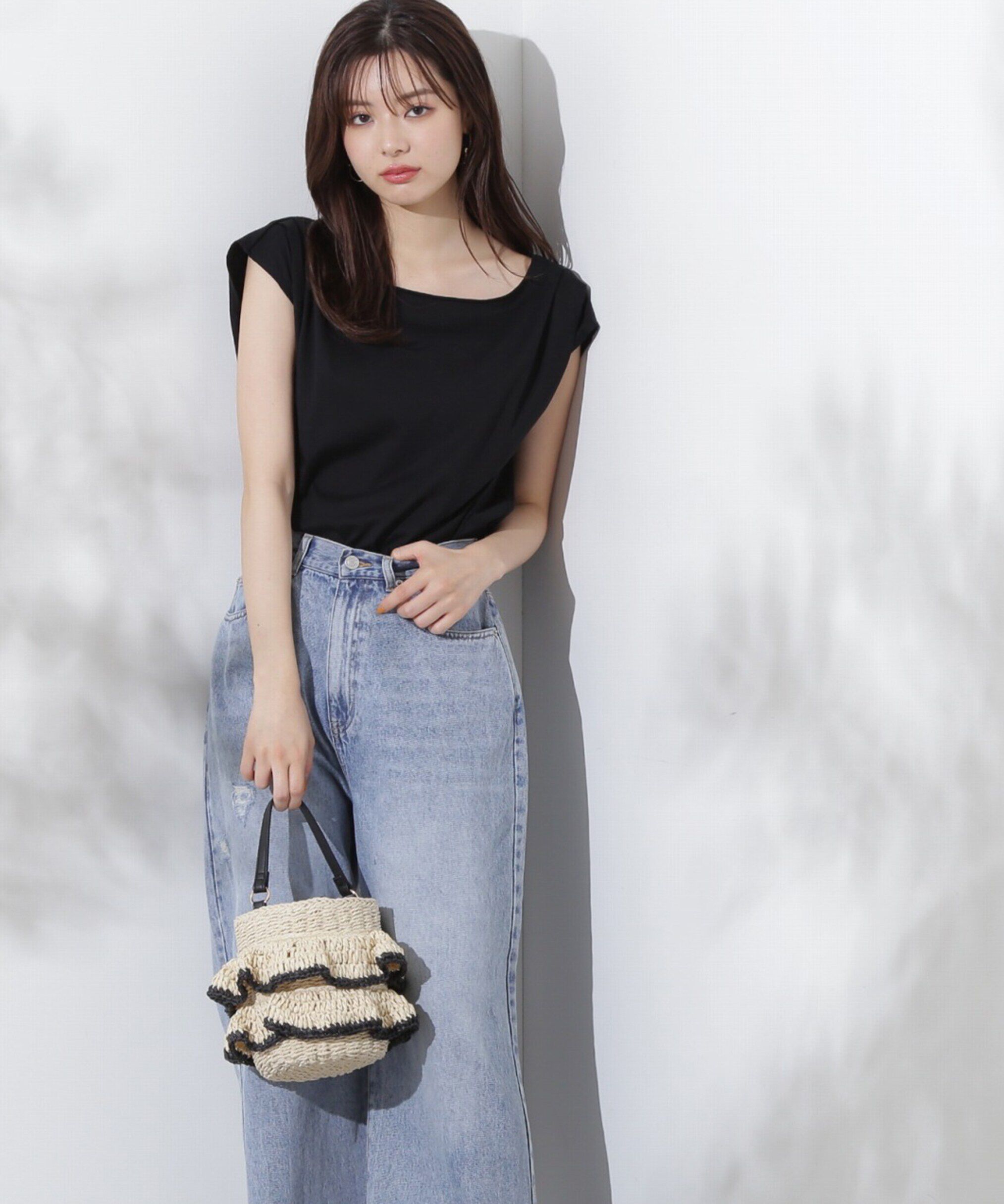 PROPORTION BODY DRESSING「アシメTシャツ」|Tシャツ・カットソー|