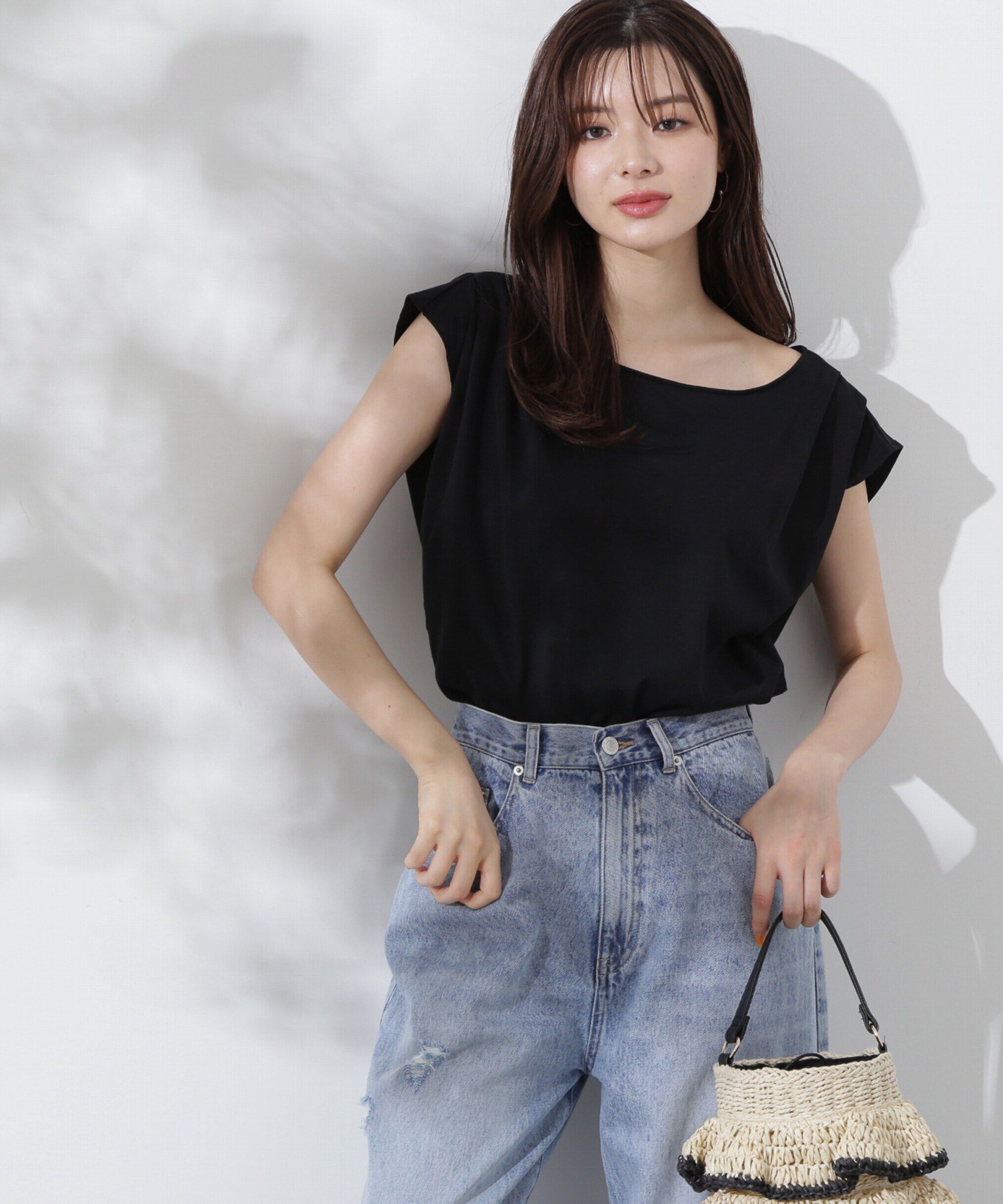 PROPORTION BODY DRESSING「アシメTシャツ」|Tシャツ・カットソー|