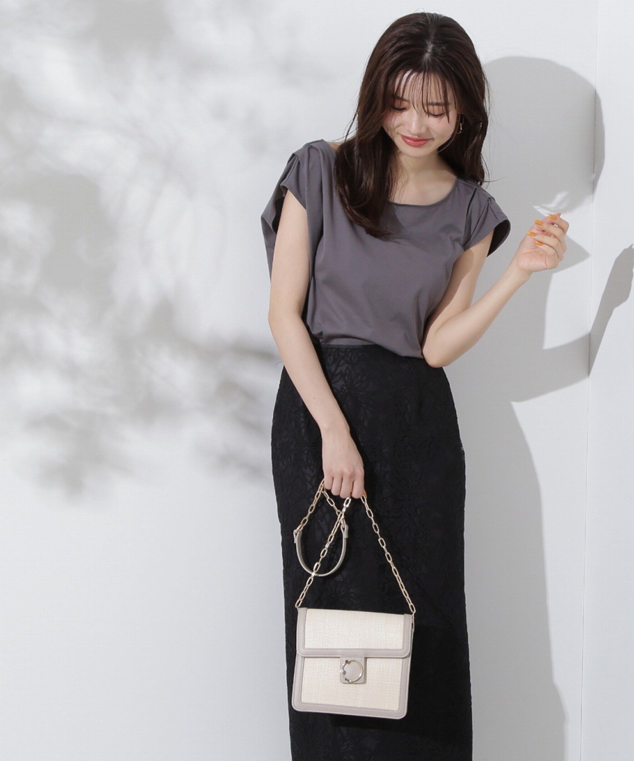 PROPORTION BODY DRESSING「アシメTシャツ」|Tシャツ・カットソー|