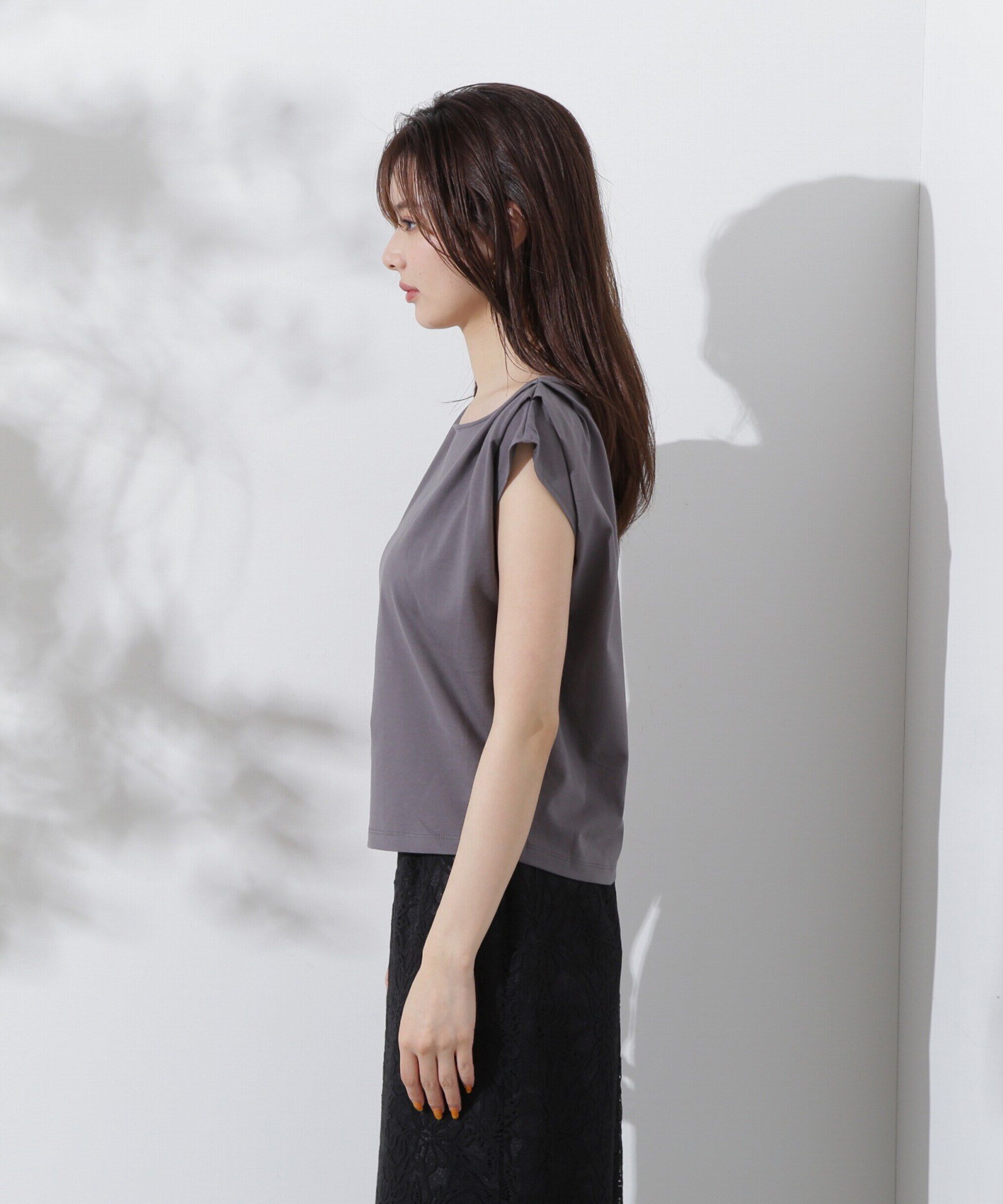 PROPORTION BODY DRESSING「アシメTシャツ」|Tシャツ・カットソー|