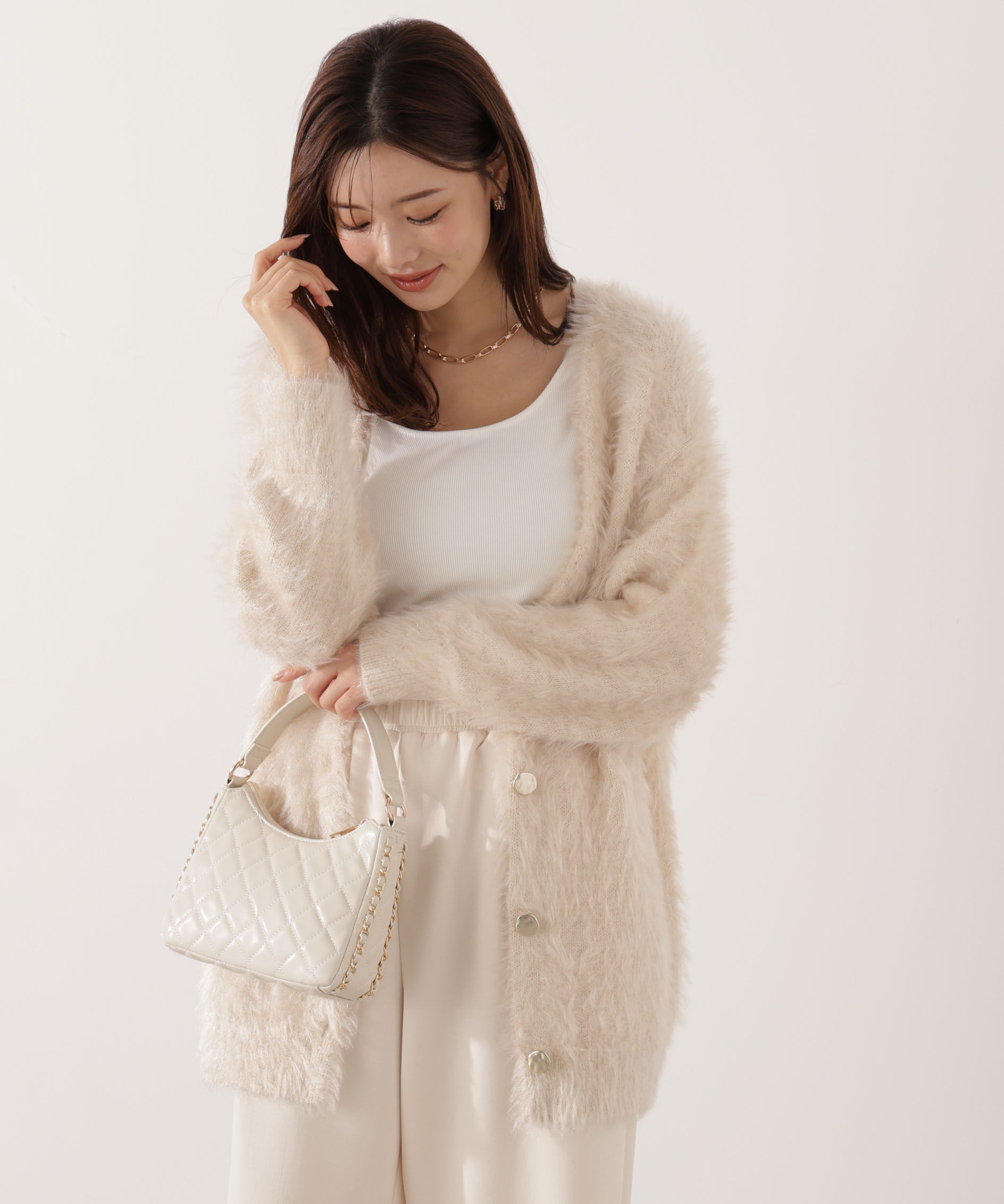 PROPORTION BODY DRESSING「キャットBIGカーディガン 25AW」|カーディガン|