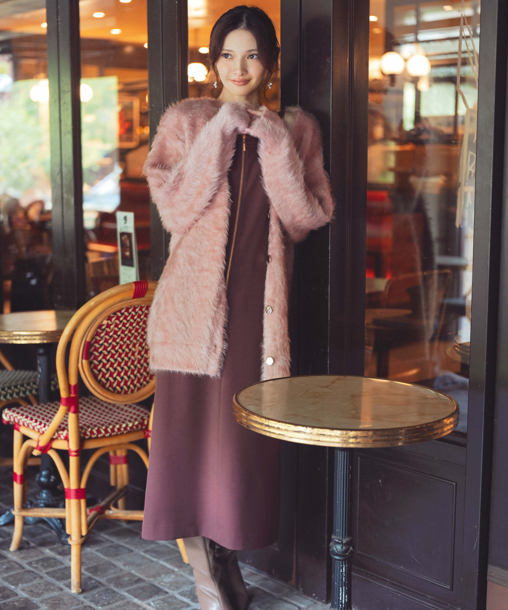 PROPORTION BODY DRESSING「キャットBIGカーディガン 25AW」|カーディガン|