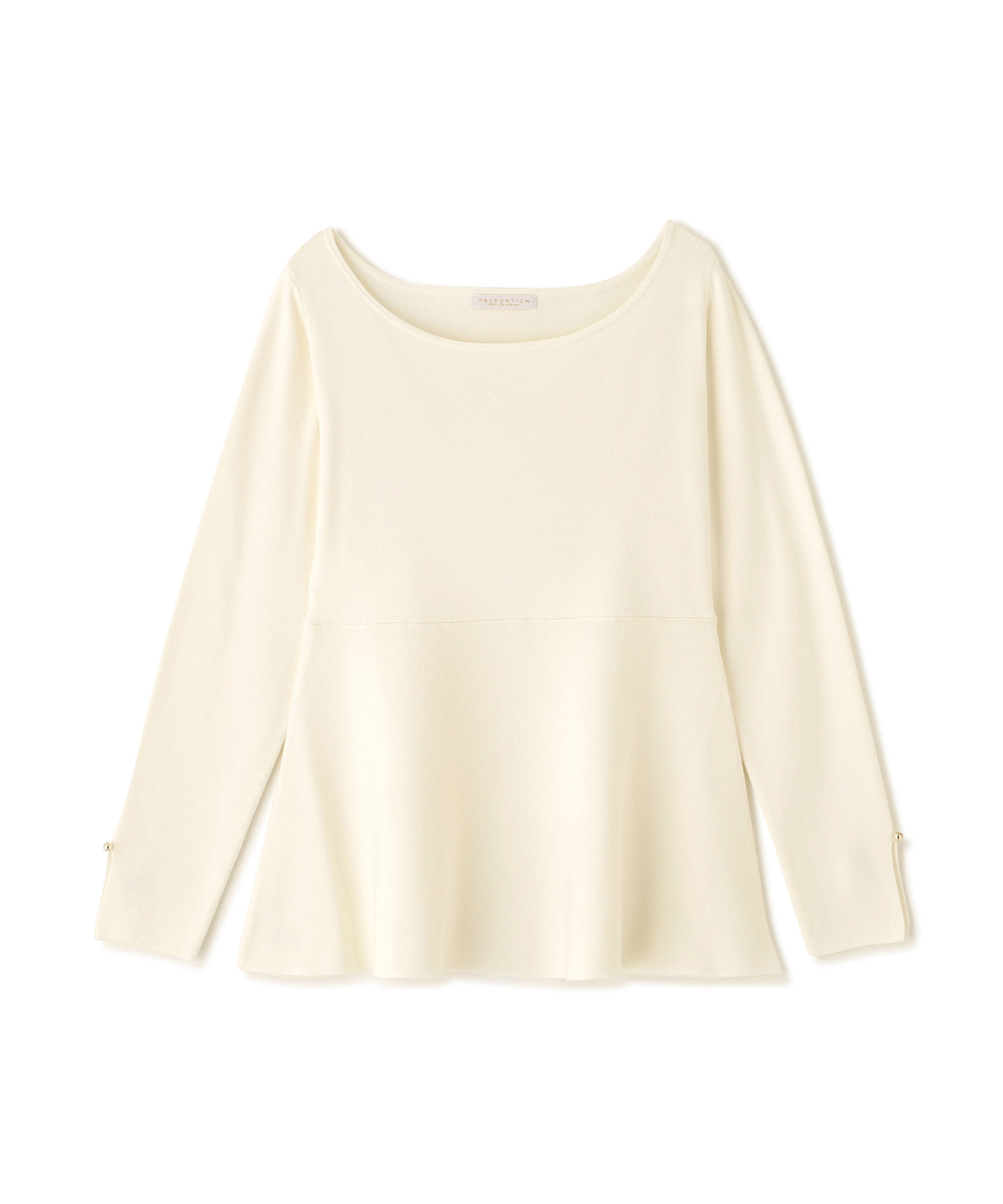 PROPORTION BODY DRESSING「ペプラムベーシックニット　26SS」|ニット・セーター|
