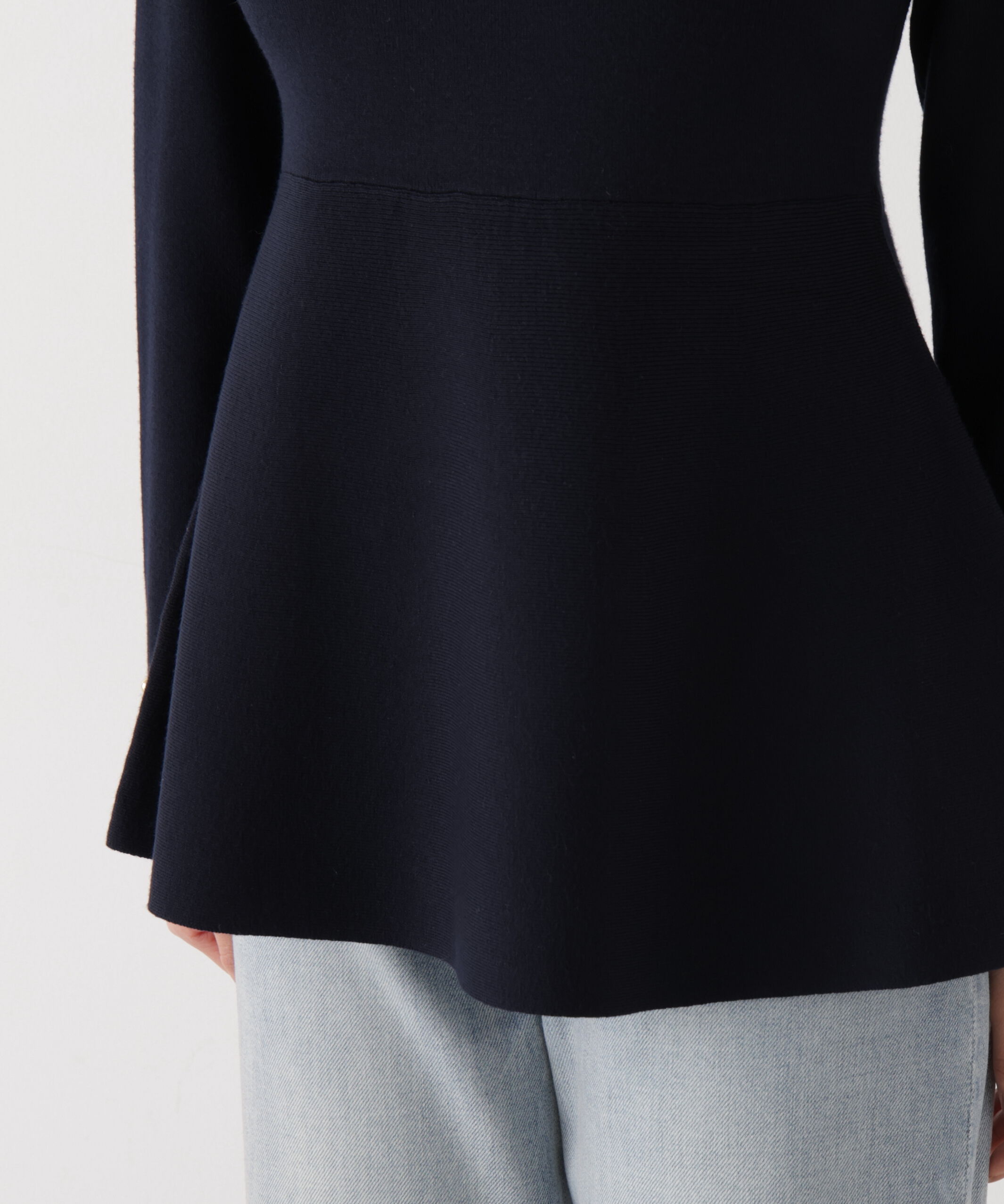 PROPORTION BODY DRESSING「ペプラムベーシックニット　26SS」|ニット・セーター|