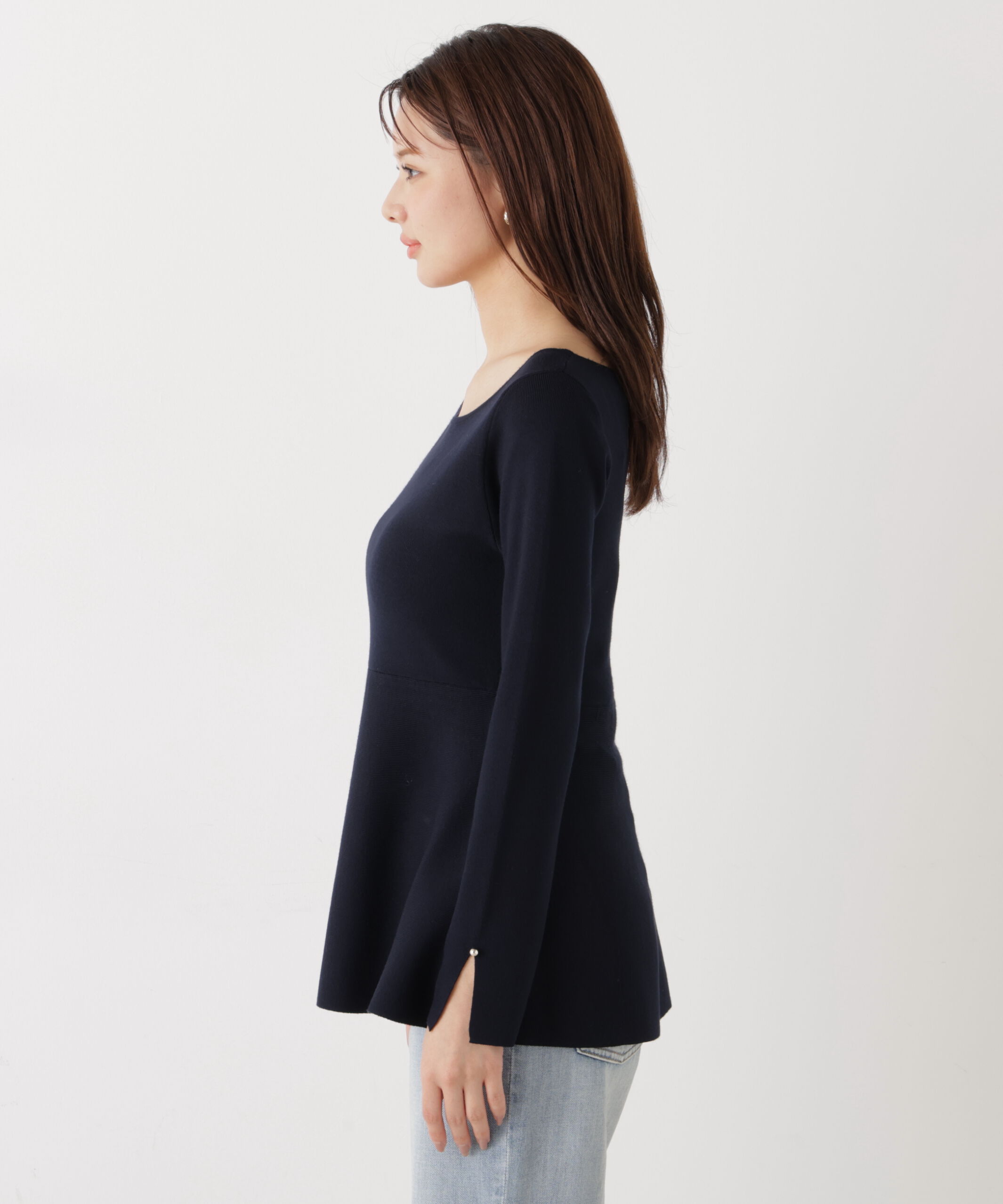 PROPORTION BODY DRESSING「ペプラムベーシックニット　26SS」|ニット・セーター|