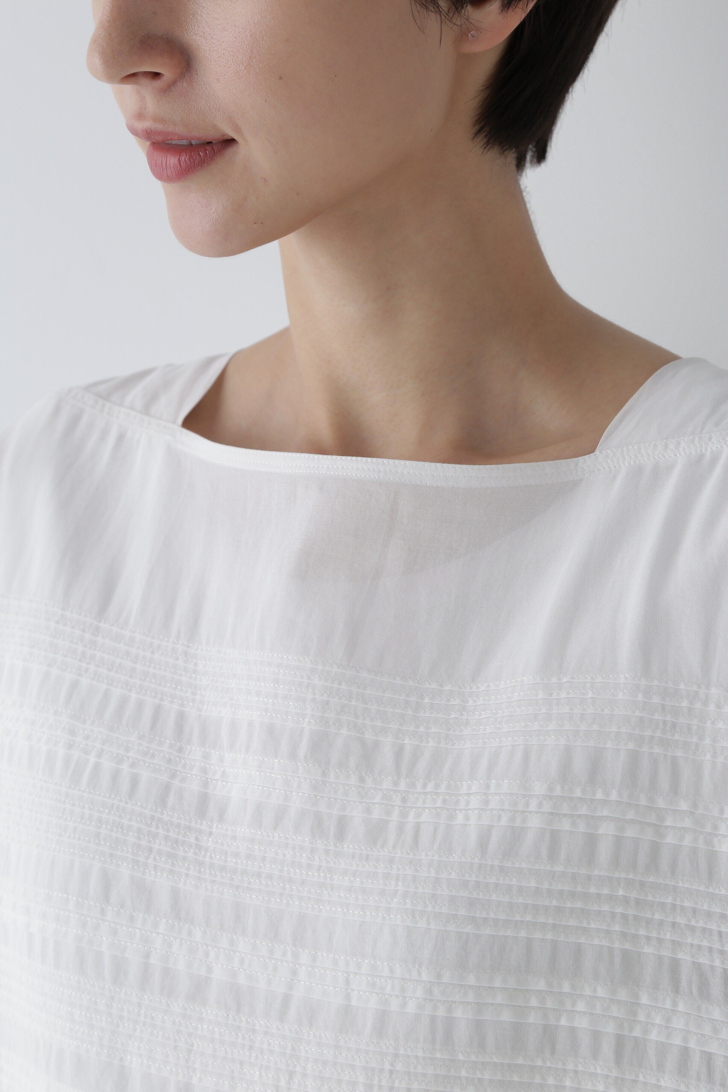  「◆インドピンタックコットンボイルブラウス」|シャツ・ブラウス|