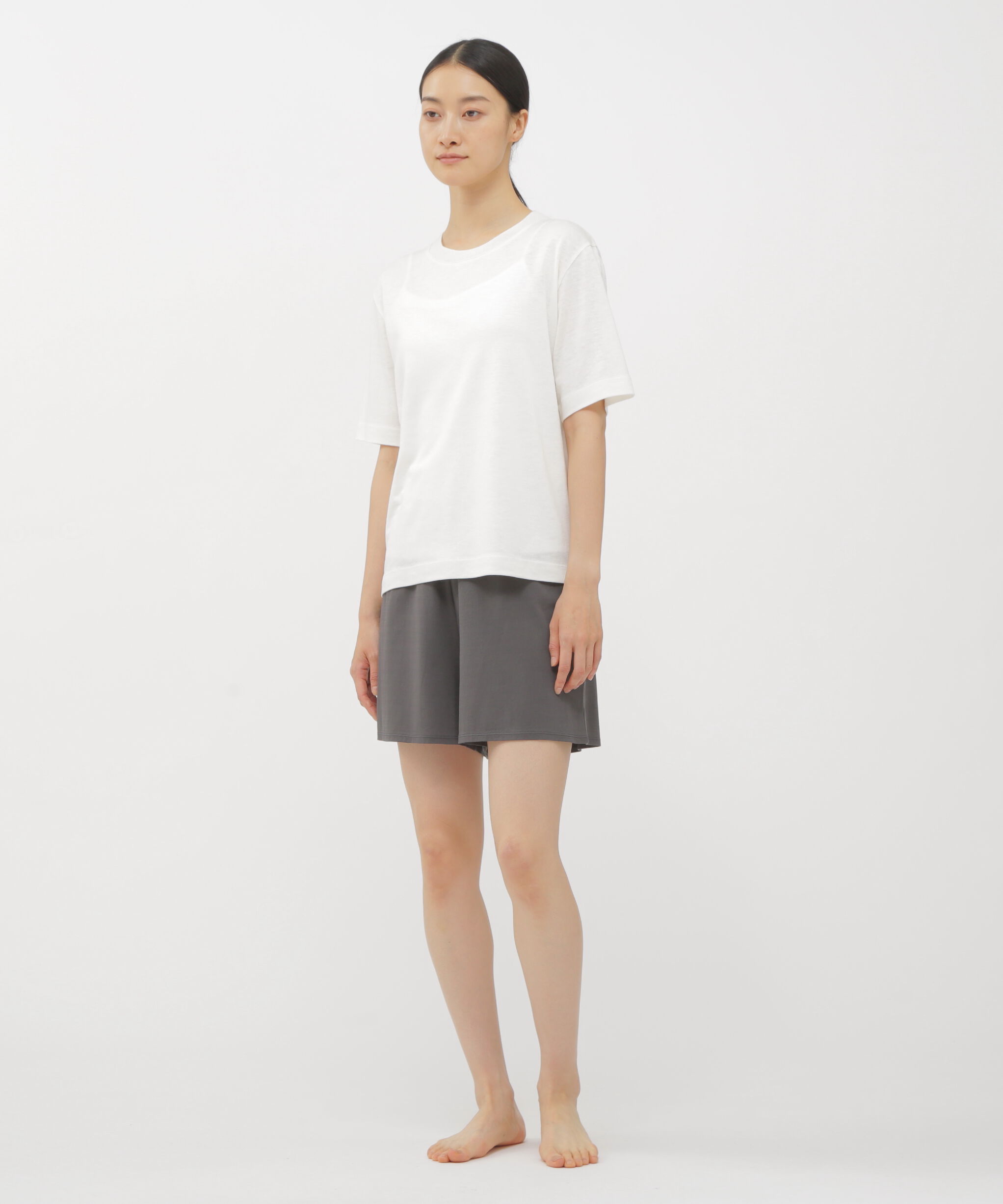 MARGARET HOWELL HOUSEHOLDGOODS「PLATED LINEN COTTON TOP」|Tシャツ・カットソー|