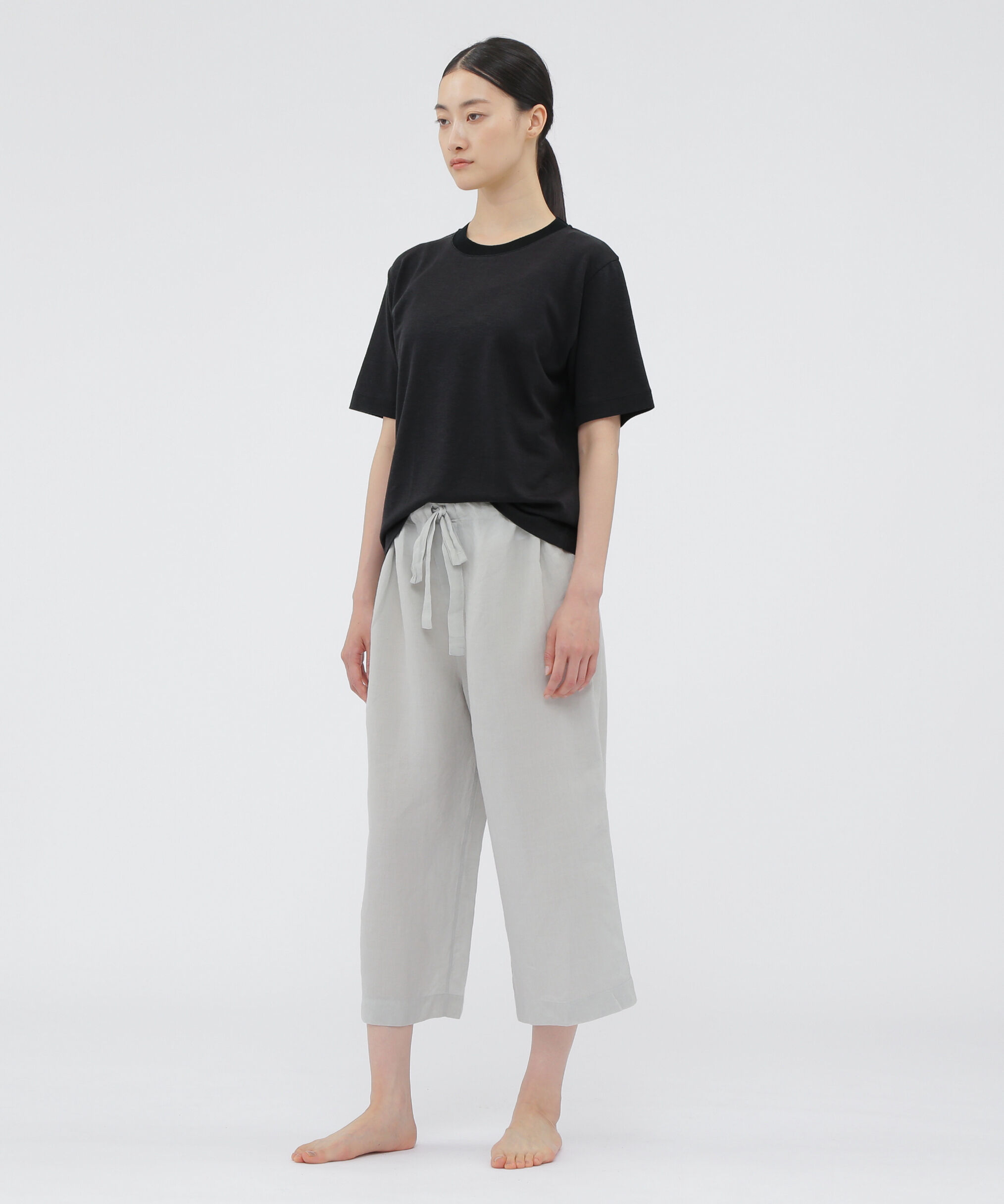 MARGARET HOWELL HOUSEHOLDGOODS「PLATED LINEN COTTON TOP」|Tシャツ・カットソー|