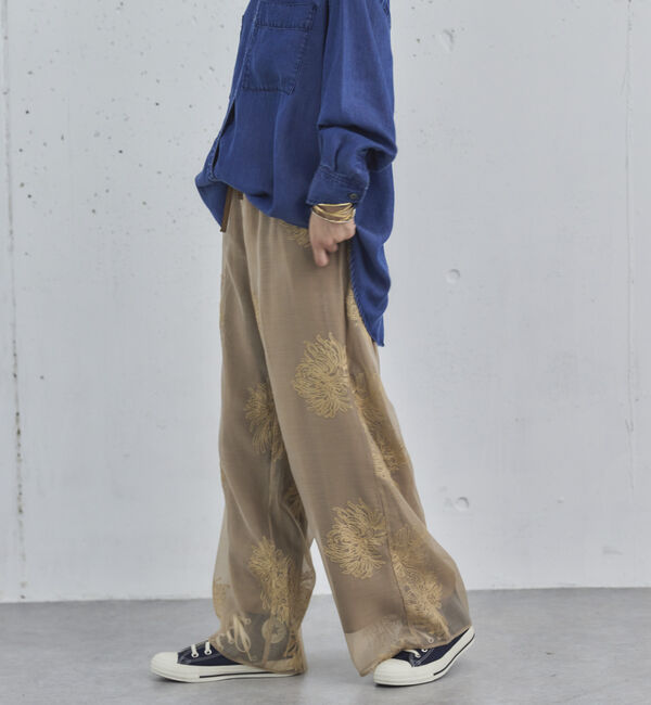 Doux archives「刺繍シアードロストパンツ」|チノ|